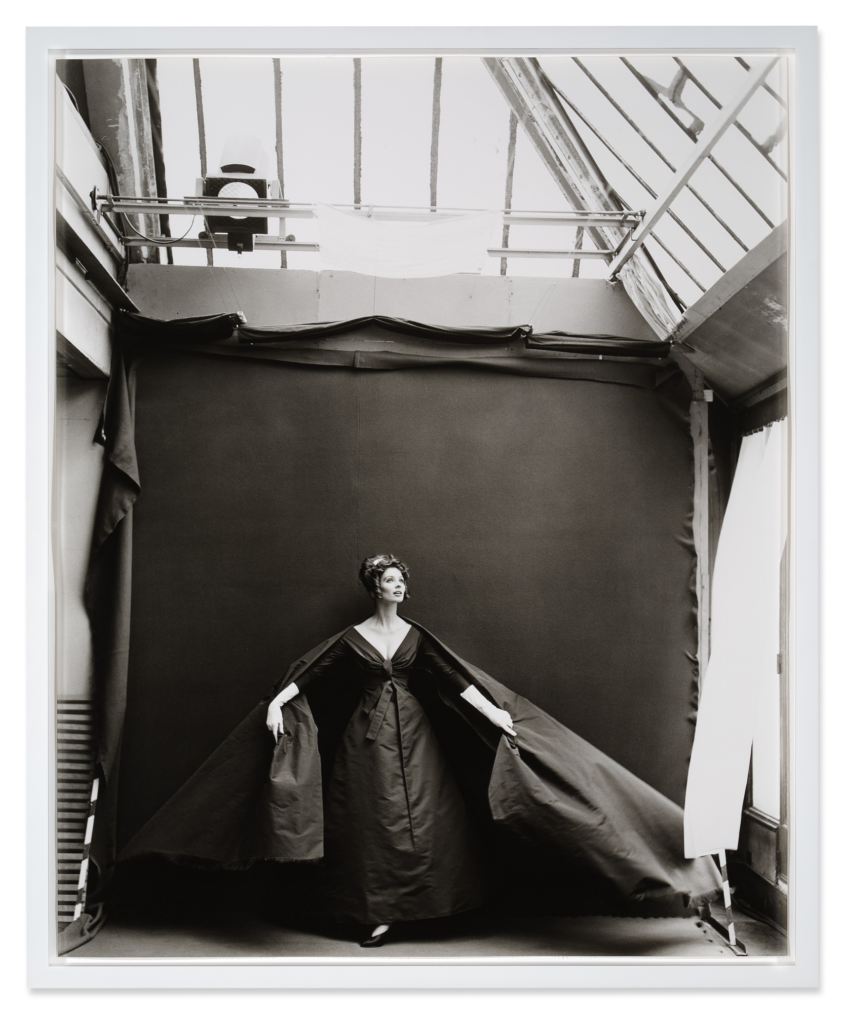 Richard Avedon — Suzy Parker, Evening Dress by Dior, Paris Studio, Paris France, August 1956