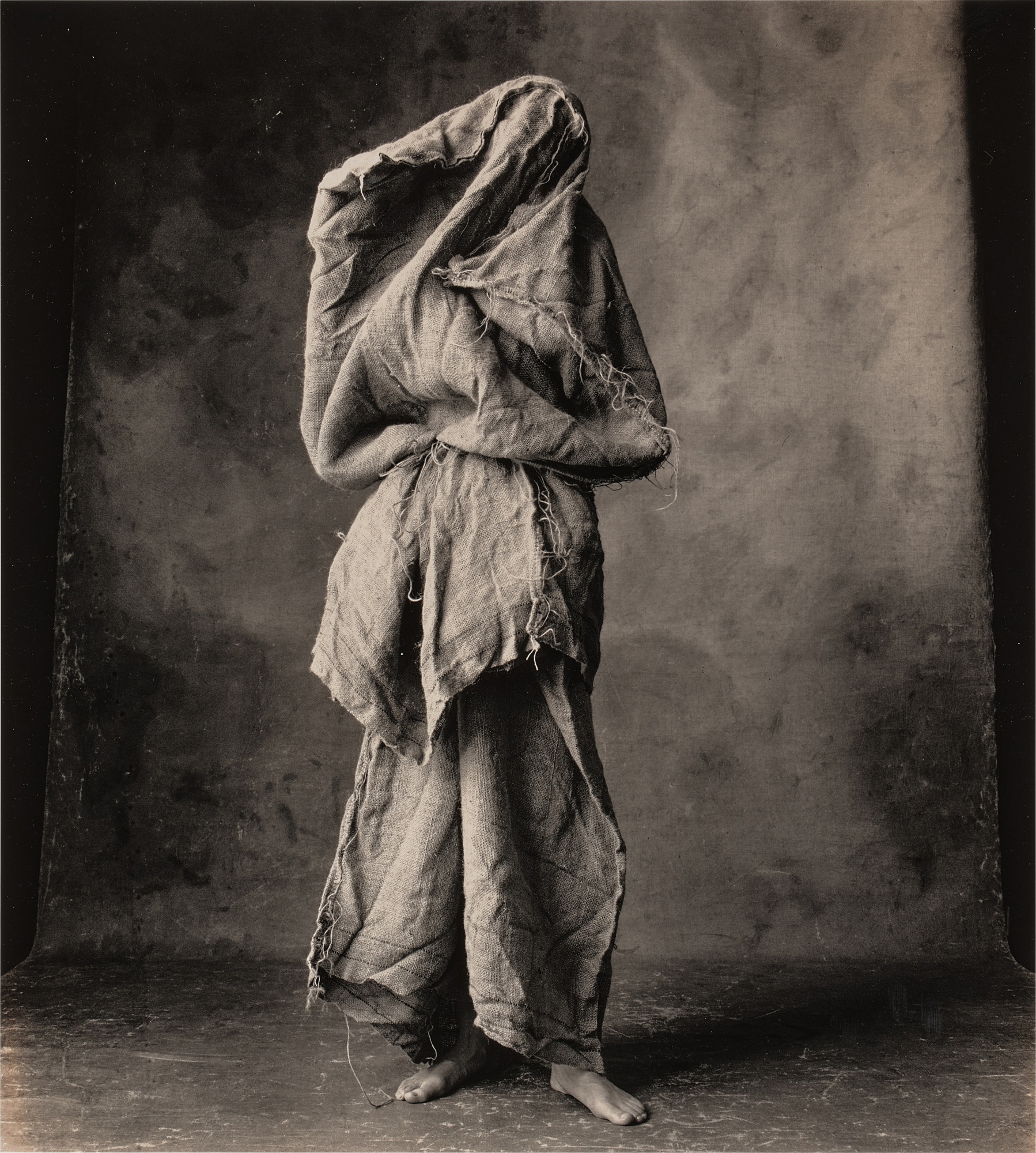 Irving Penn — 'Woman in a Burlap Sack, New York'