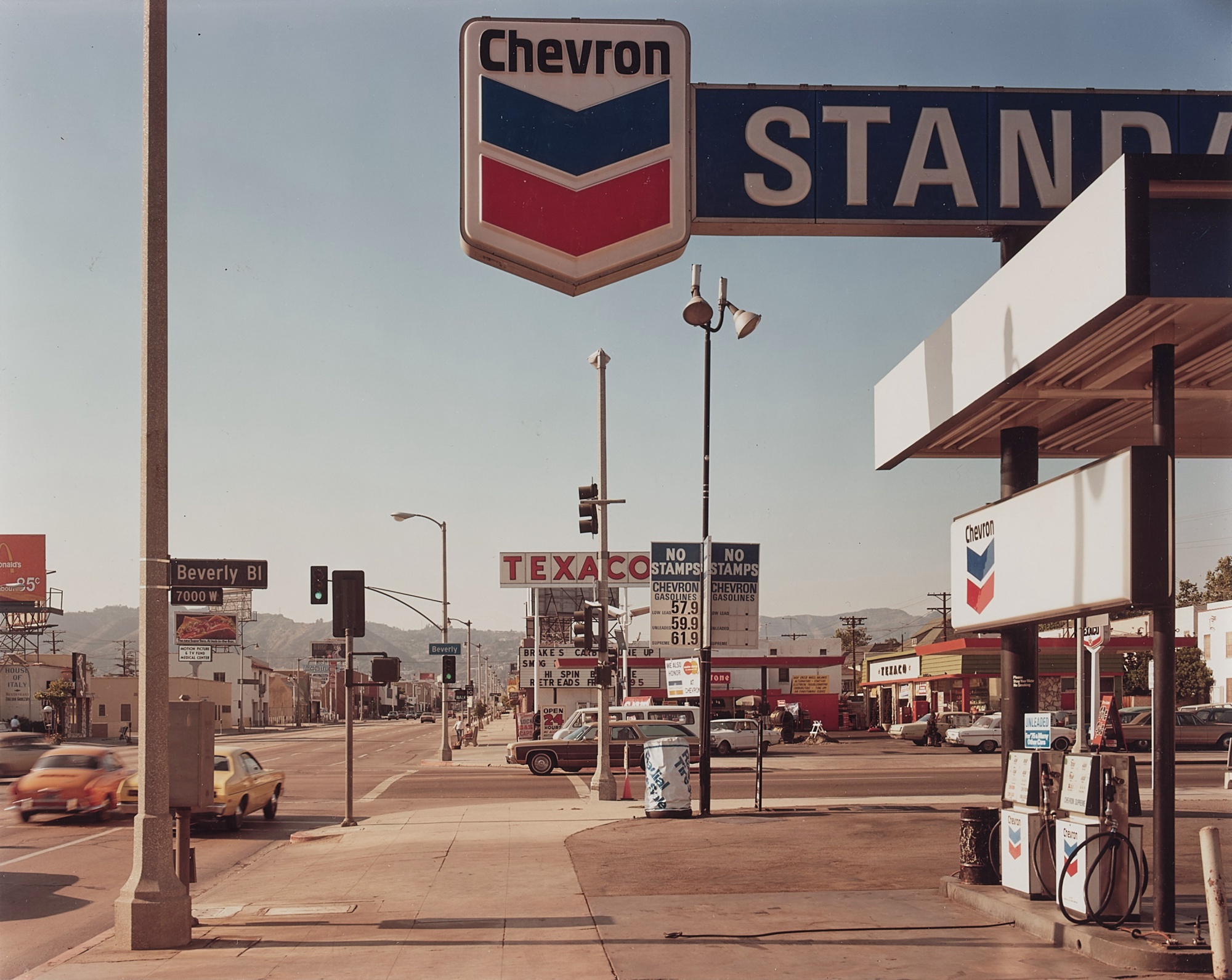Stephen Shore — 'La Brea Ave + Beverly Blvd, Los Angeles, California, 6/21/1975'