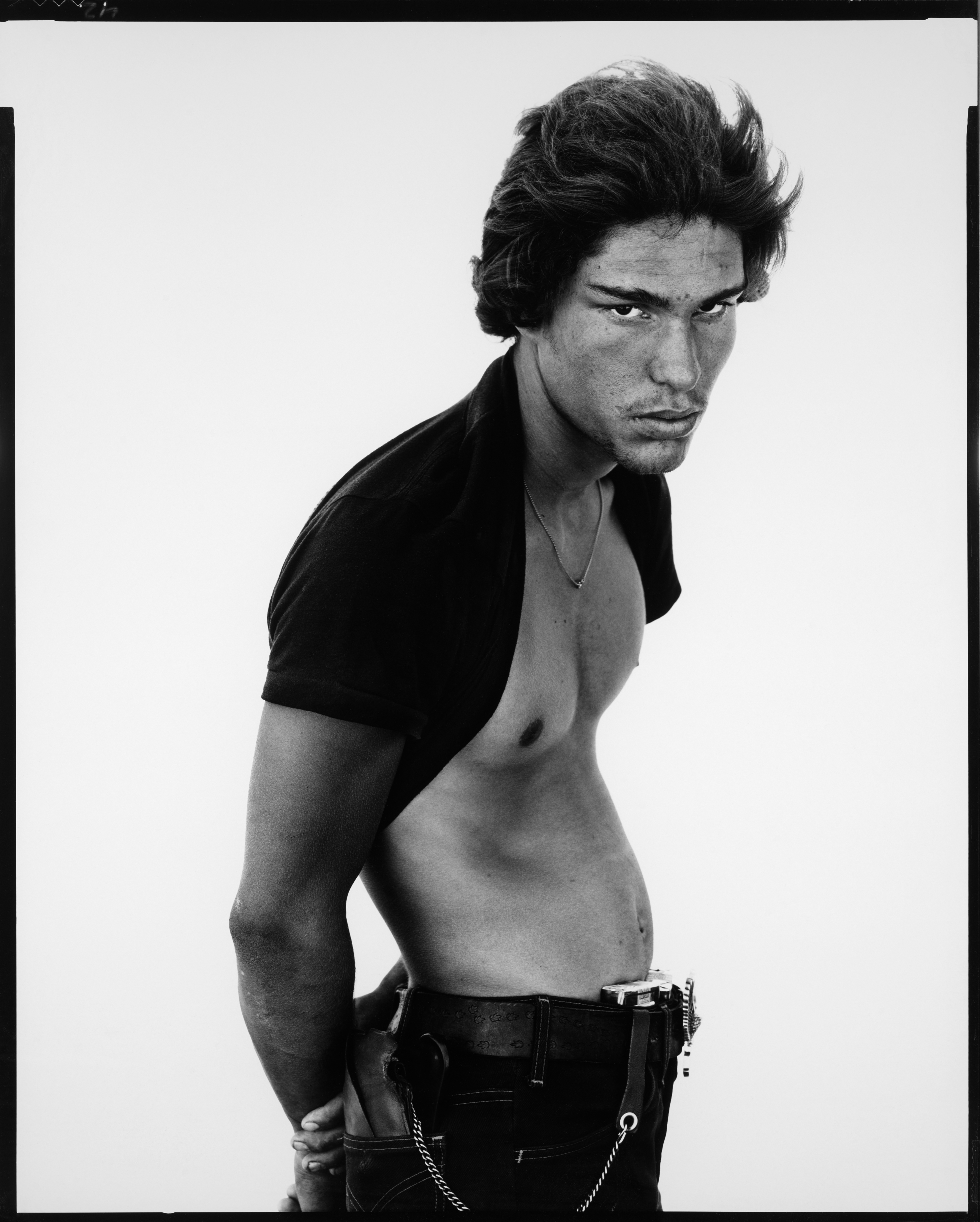 Richard Avedon — Juan Patricio Lobato, Carney, Rocky Ford, Colorado, August 23, 1980