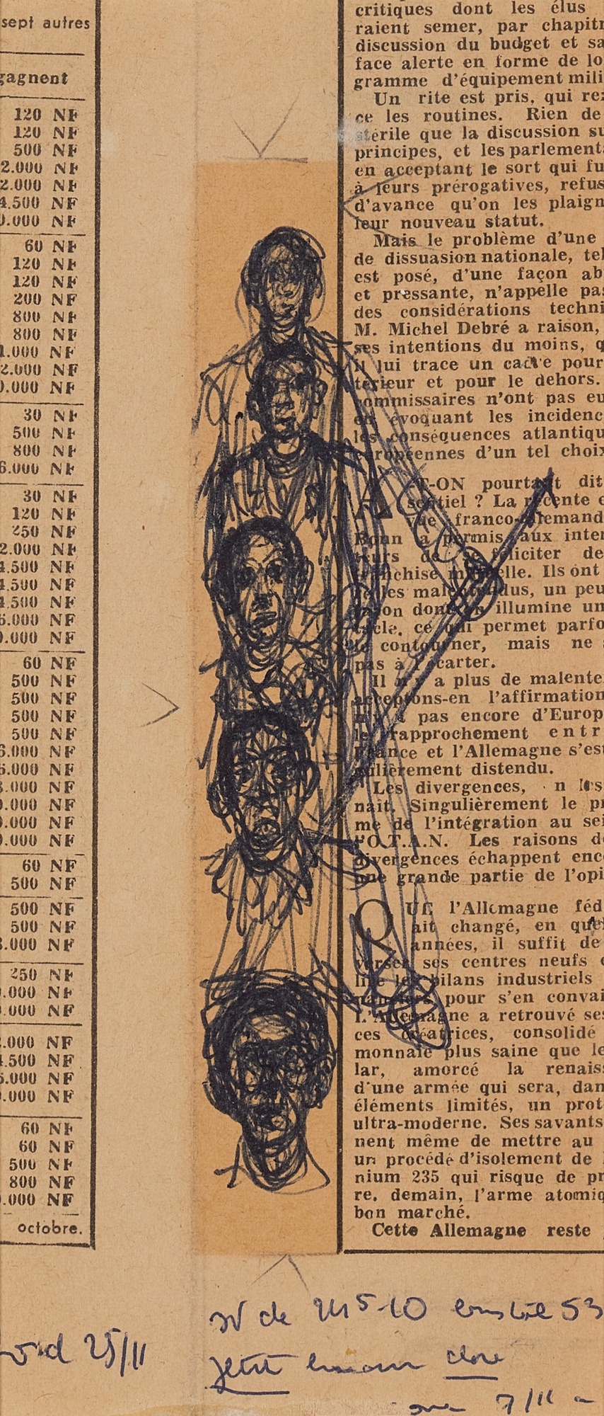 Alberto Giacometti — Têtes et figure avec épée