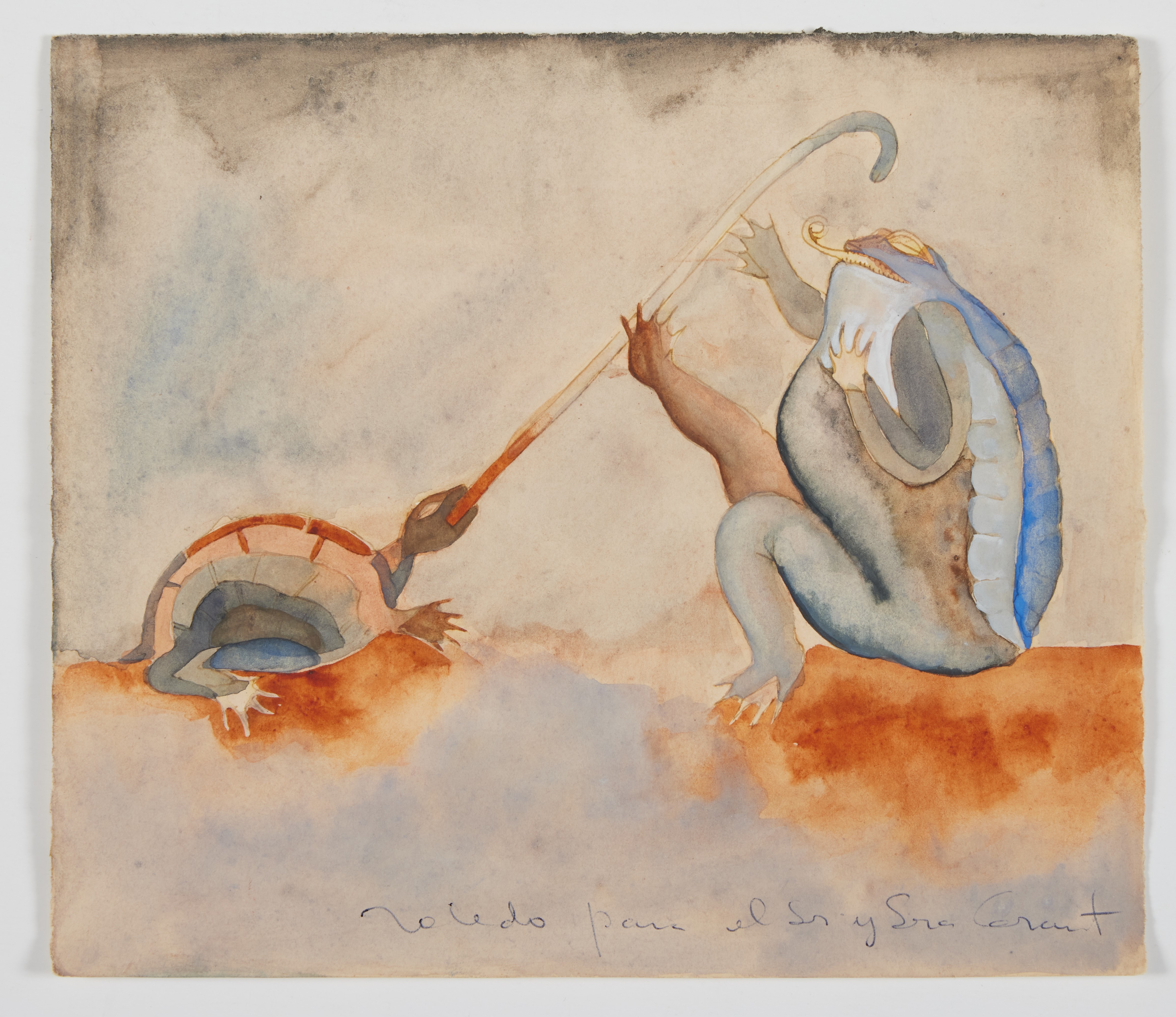 Francisco Toledo — Sapo con tortuga