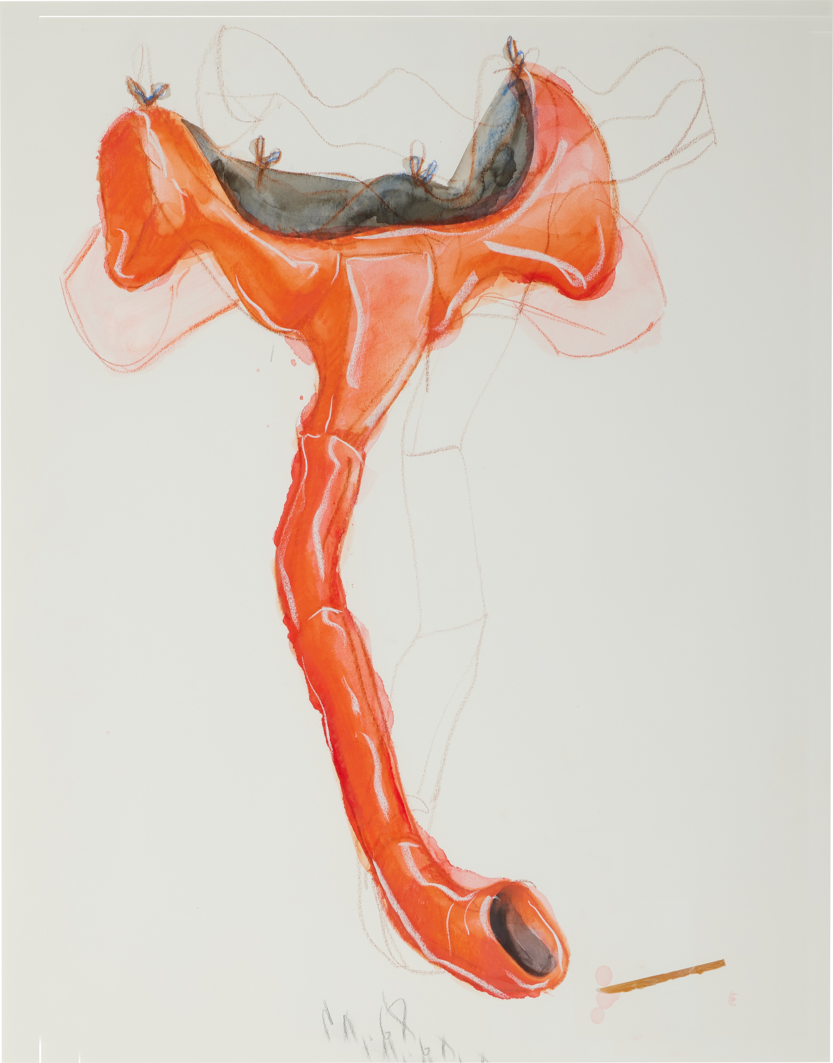 Claes Oldenburg — Study for Soft Sculpture in the Form of a Drainpipe 
