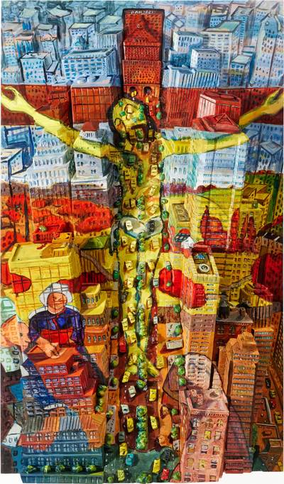 Yellow Christ on Park Avenue