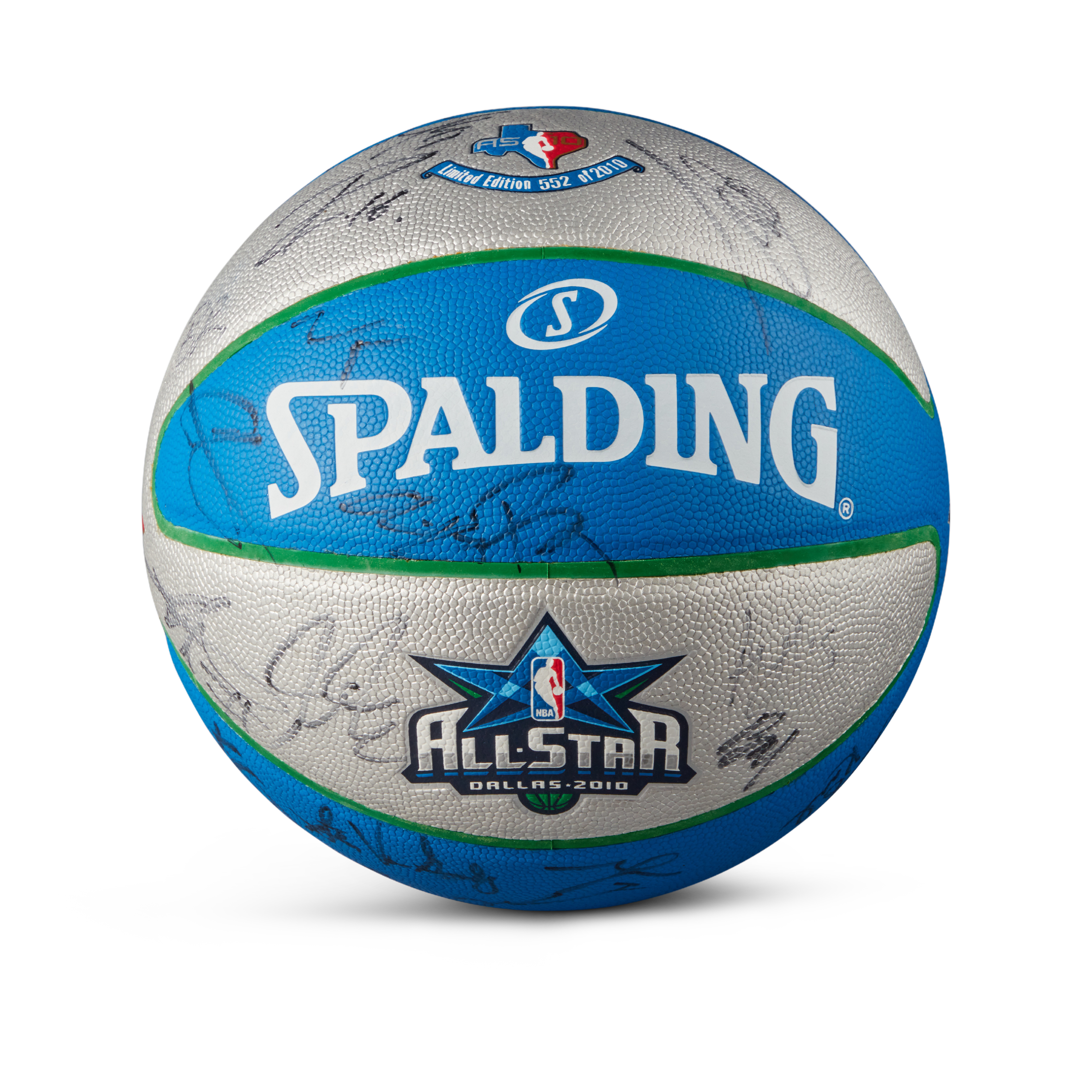 Unknown — 2010 NBA All-Star Game Multi-Signed Basketball