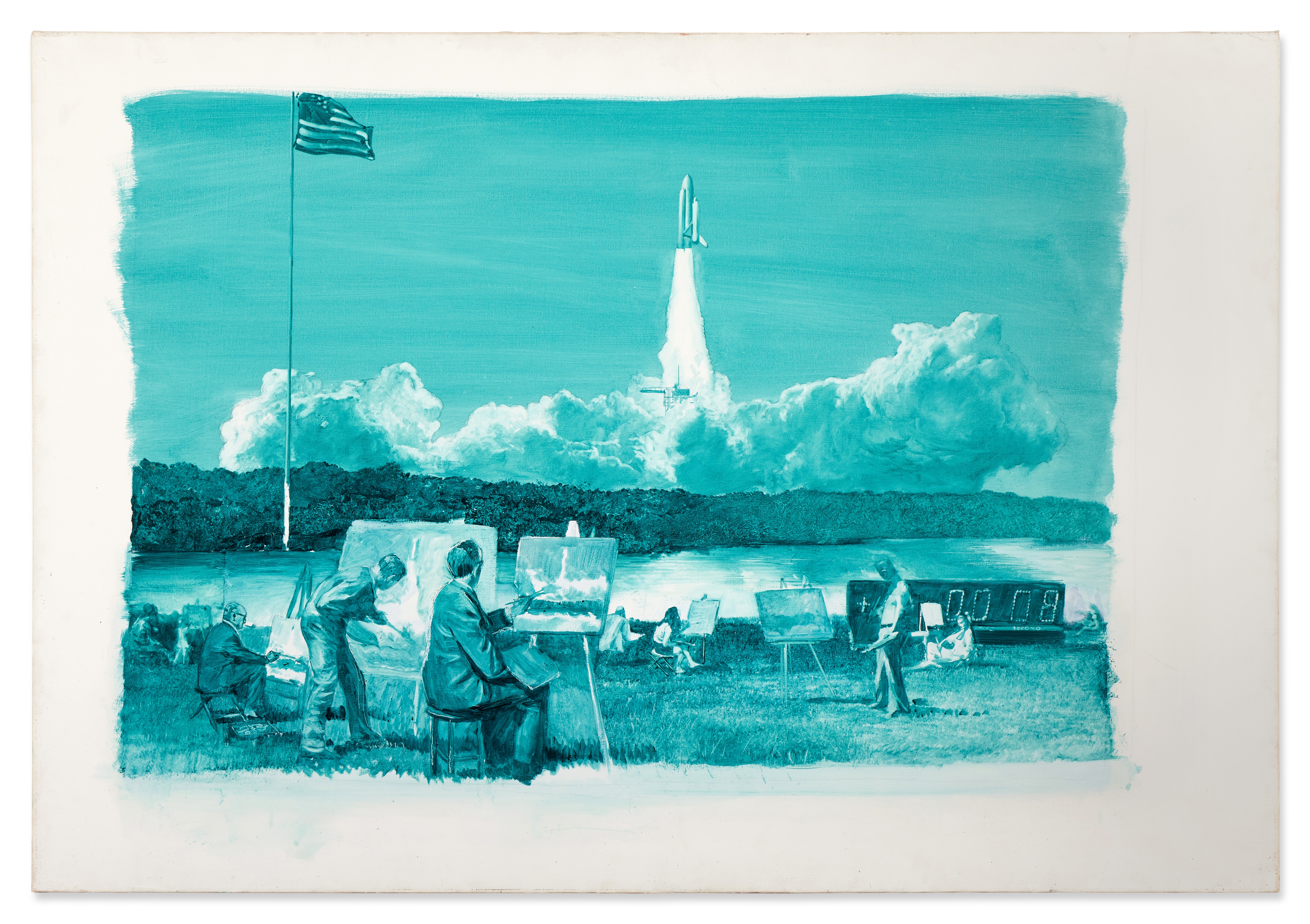 Mark Tansey — Study for Action Painting II
