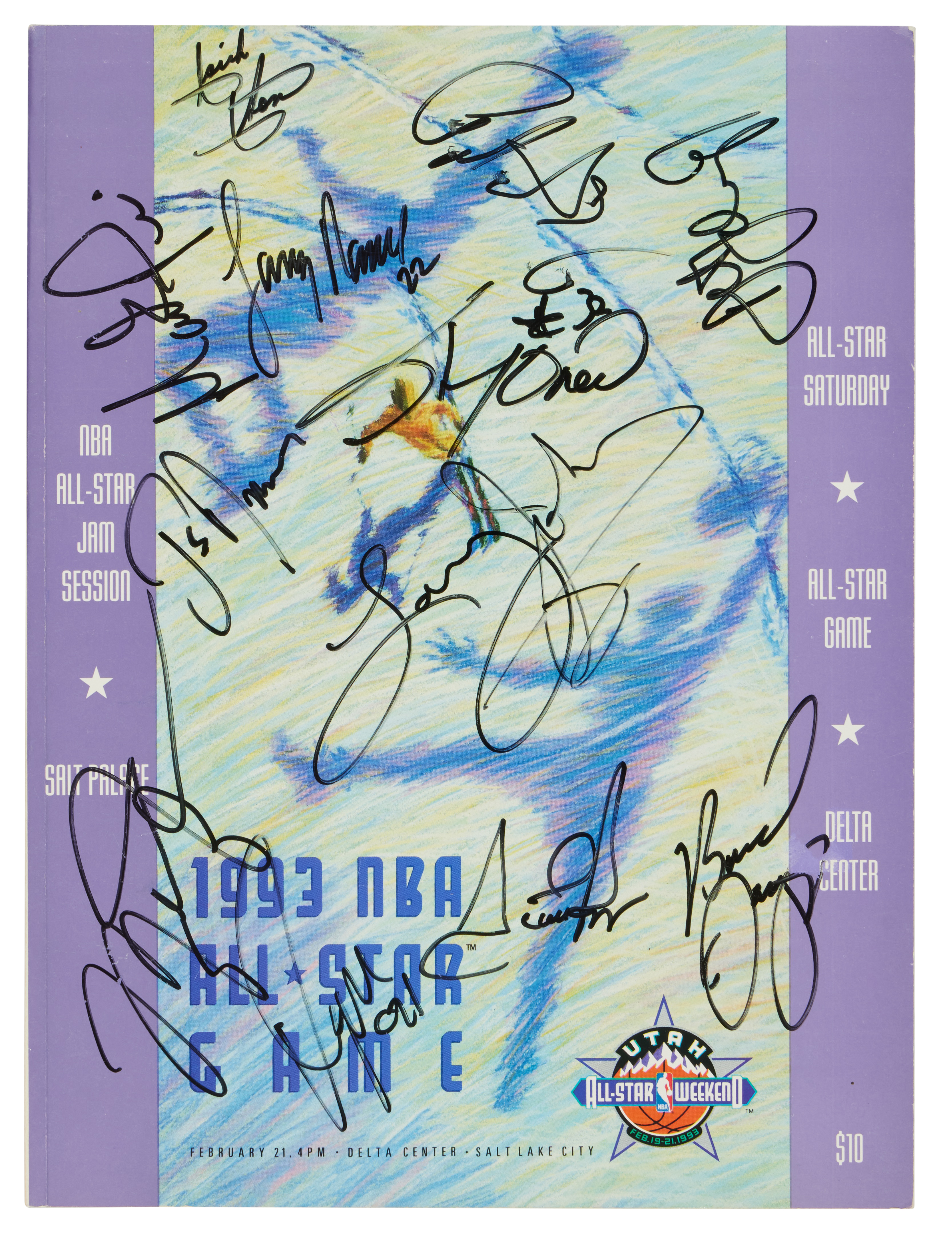 Unknown — 1993 NBA All-Star Game Multi-Signed Program