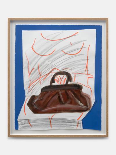 Untitled (Purse on Torso in Red)