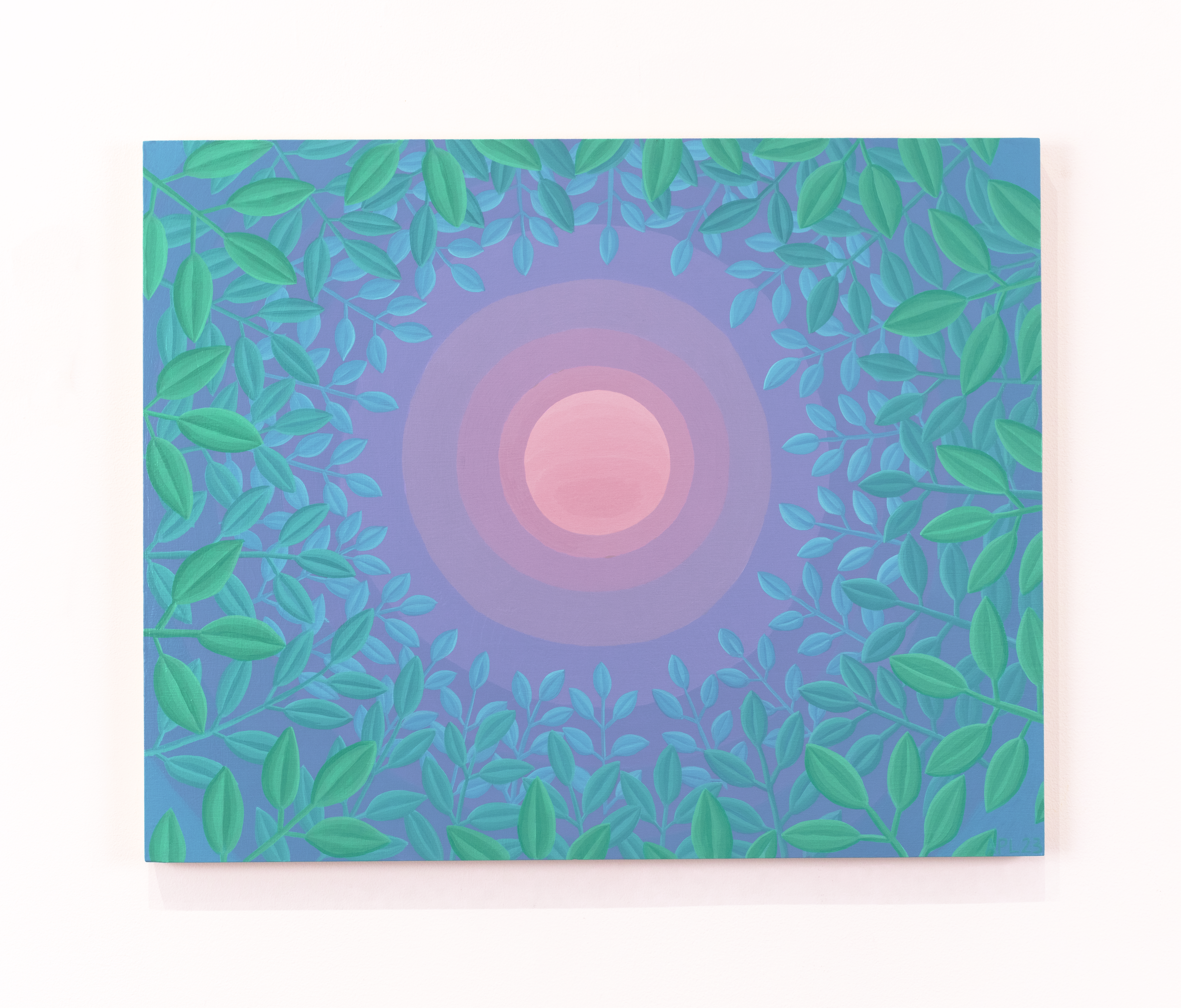 Amy Lincoln — Leaf Tunnel with Moon (Green, Blue, Purple)