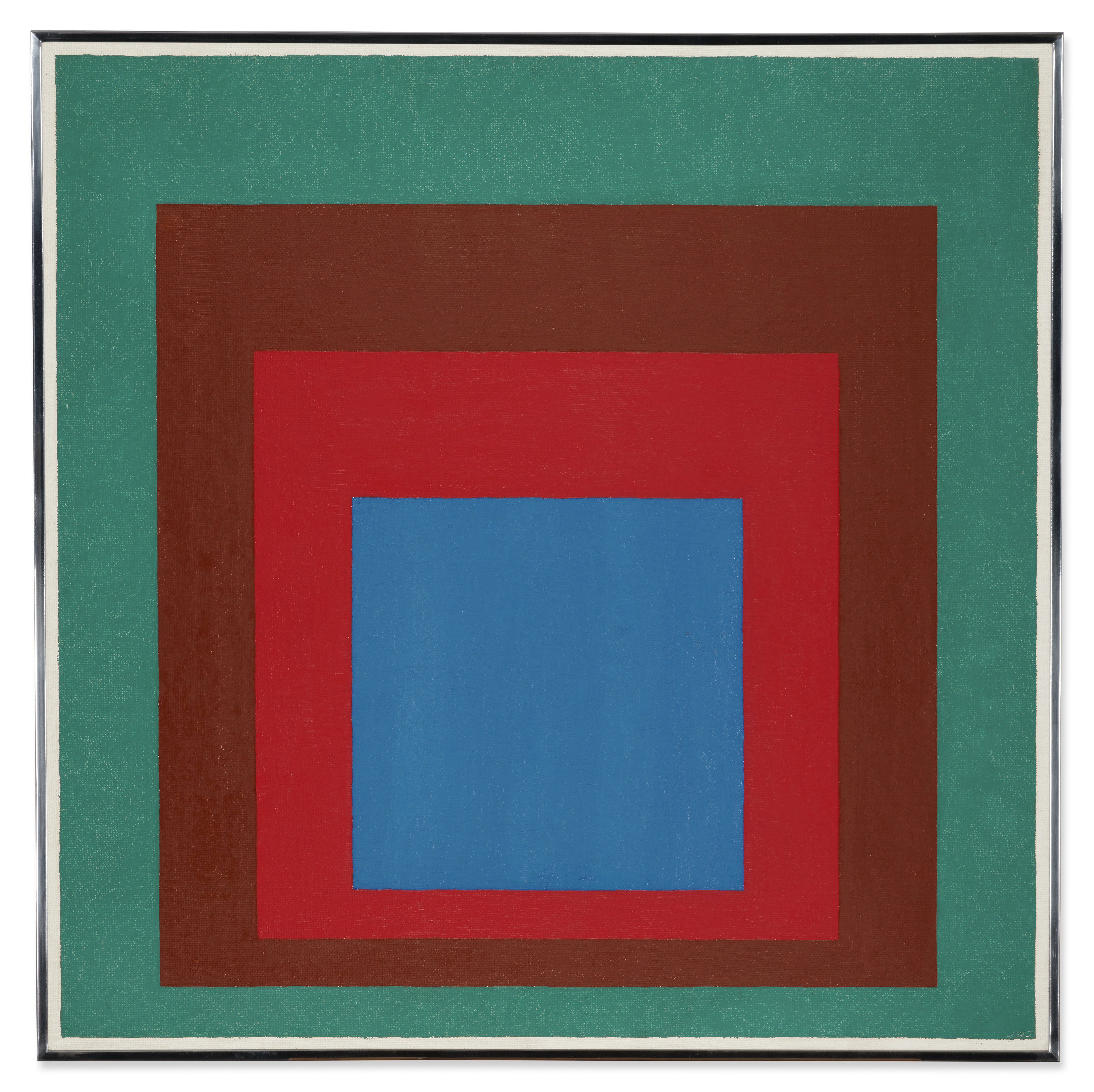 Josef Albers — Study to Homage to the Square: Protected Blue