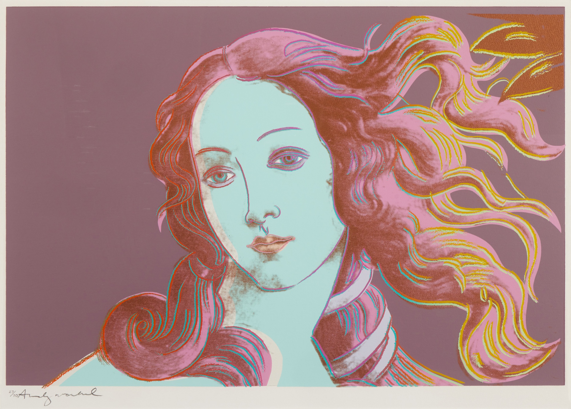 Andy Warhol — Details of Renaissance Paintings (Sandro Botticelli, Birth of Venus, 1482)