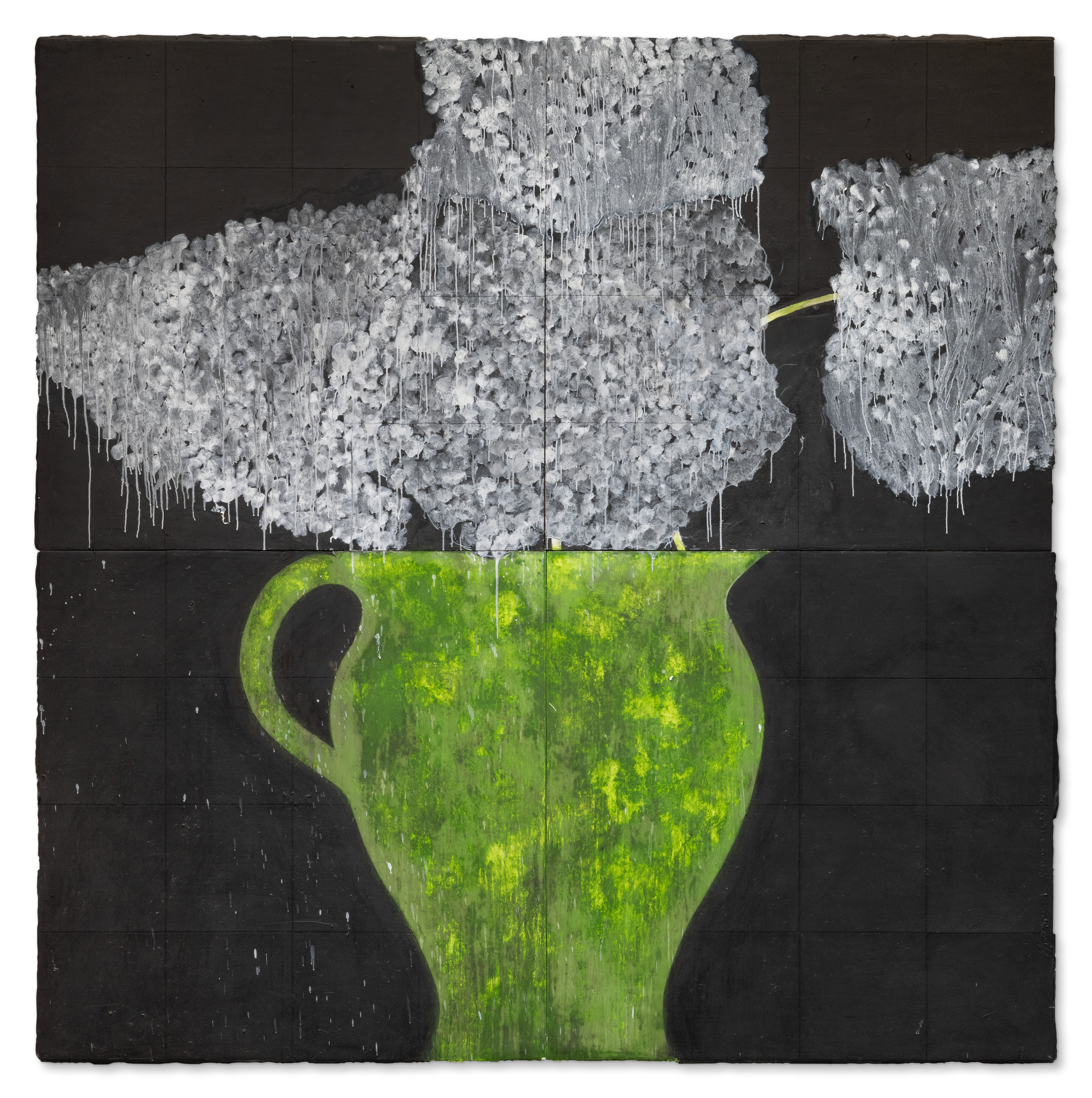 Donald Sultan — Hydrangea, January 15