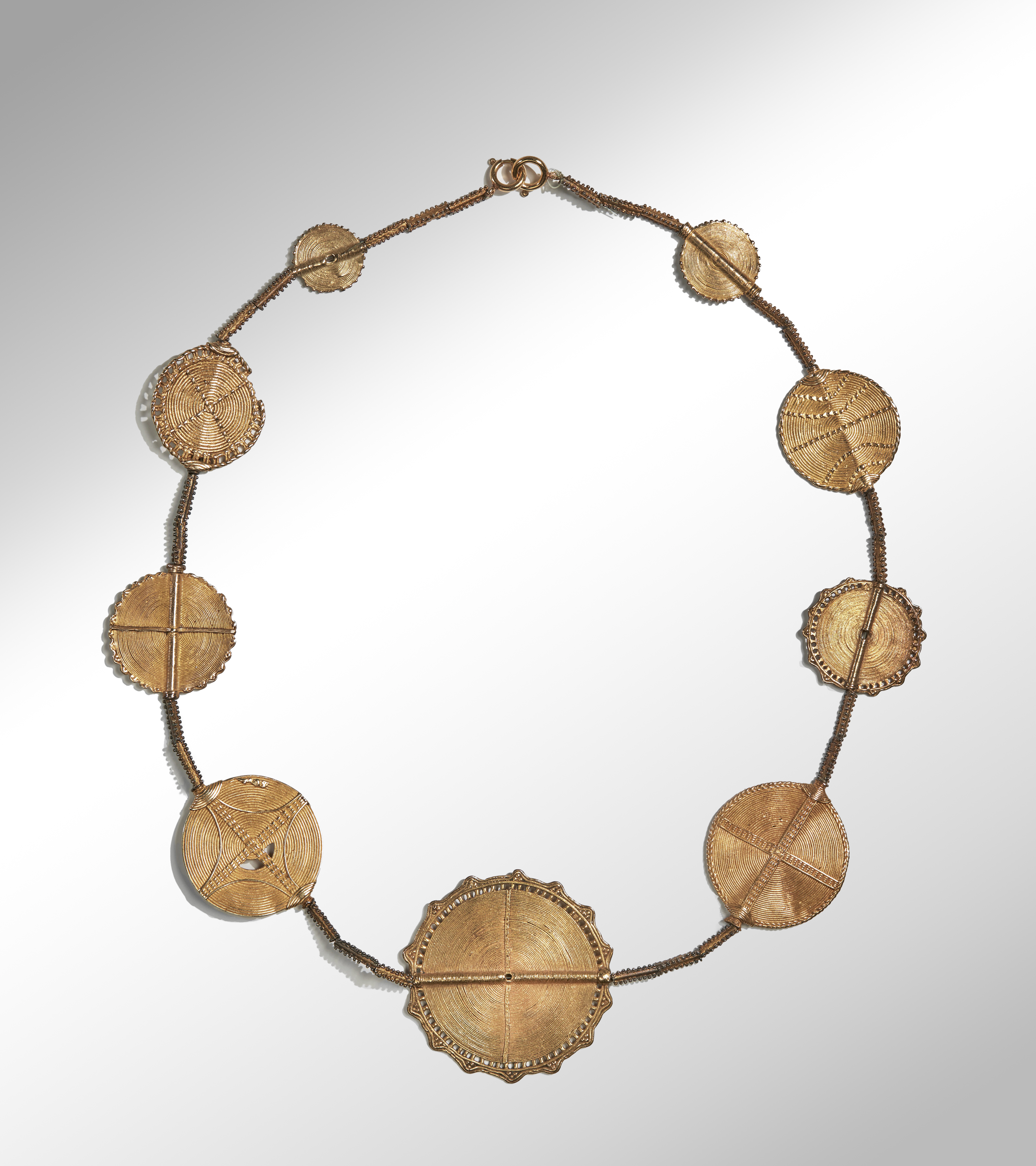 Baule or Lagoons Gold Necklace, Côte d’Ivoire — Baule or Lagoons Gold Necklace, Côte d’Ivoire