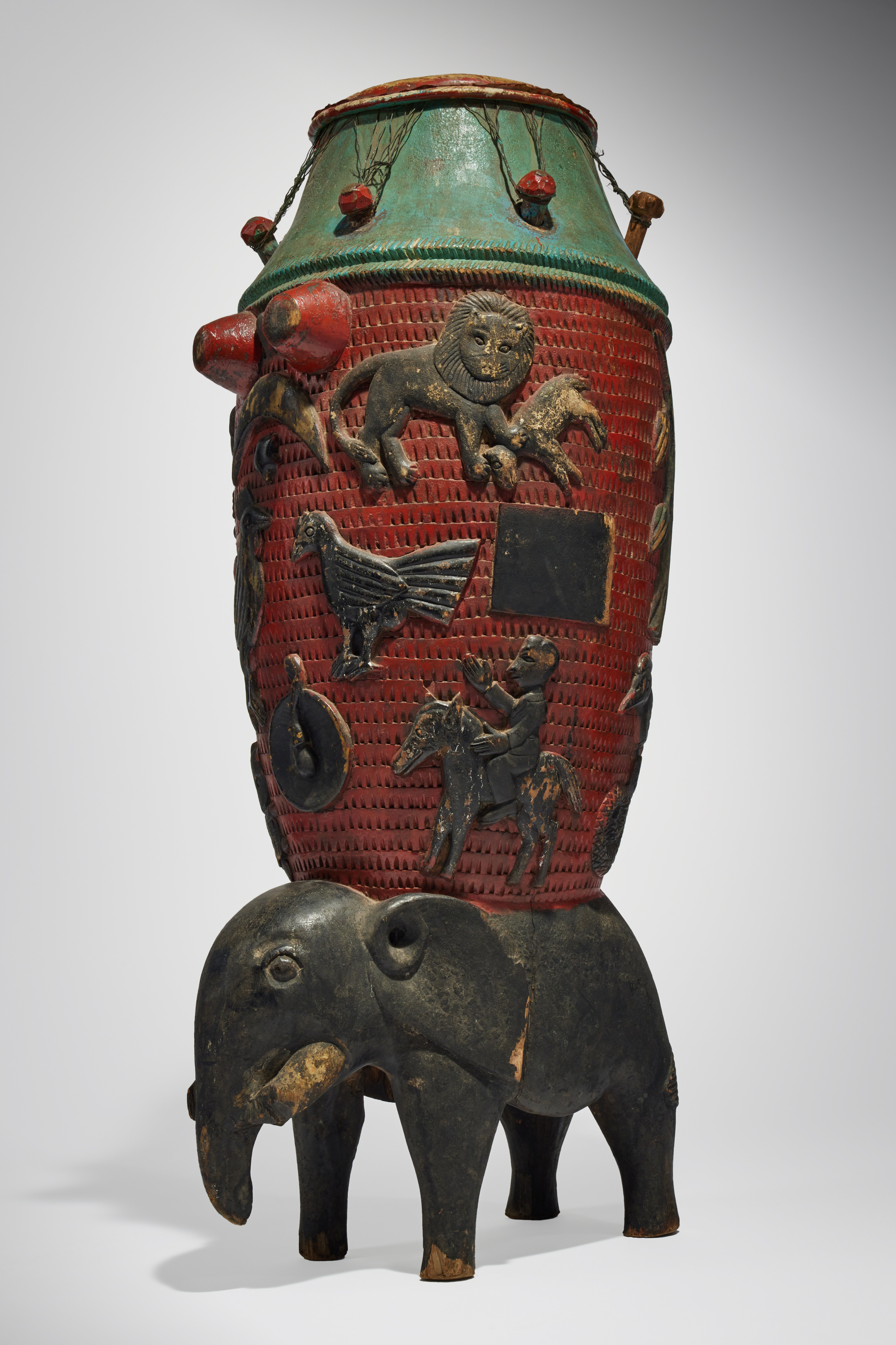 Asante Drum for the Ntan Society, Attributed to Osei Bonsu, Ghana — Asante Drum for the Ntan Society, Attributed to Osei Bonsu (1900-1977), Ghana