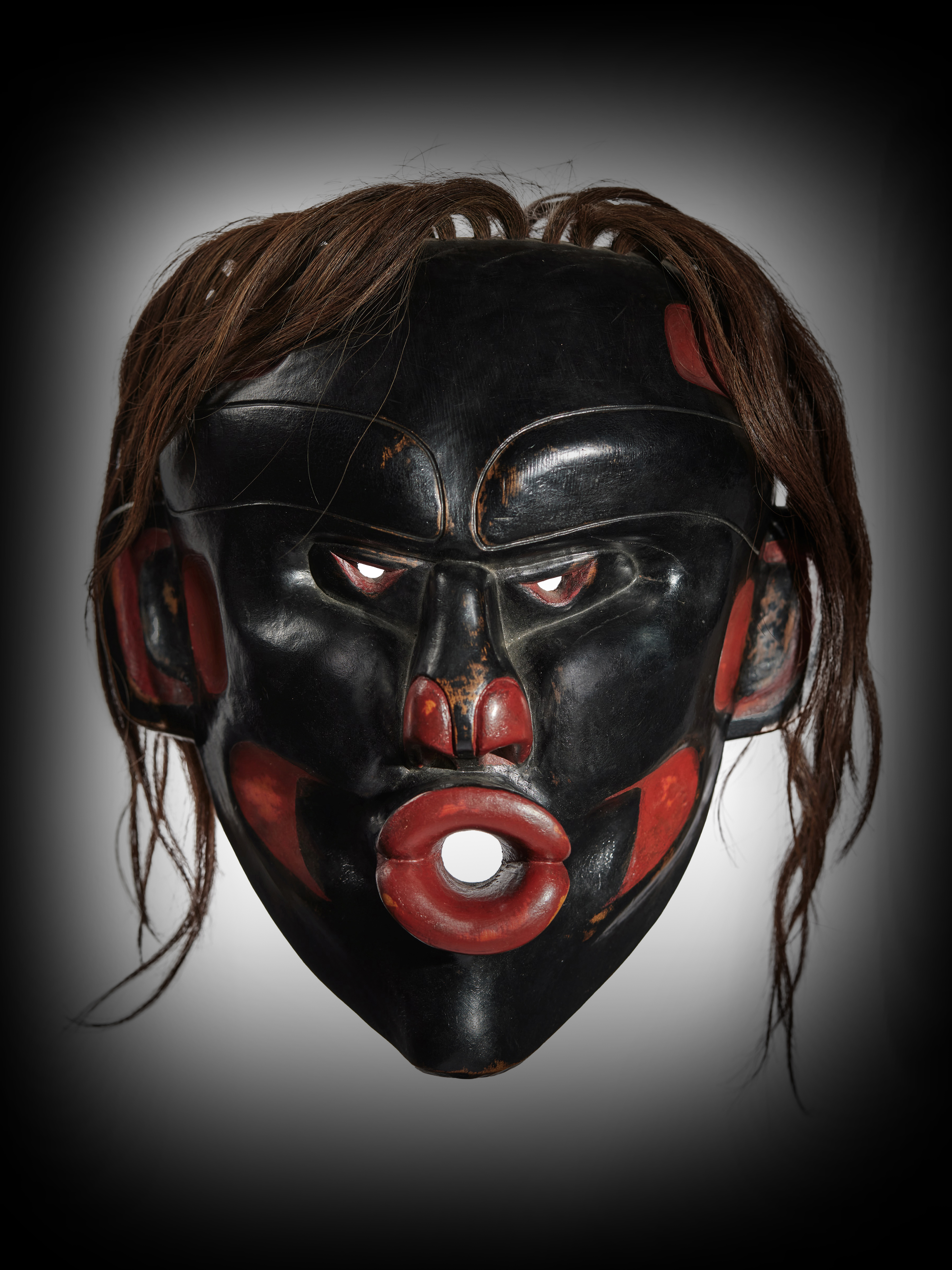 Unknown (Historical) — Kwakwakaʼwakw Mask depicting Dzunukʼwa, Attributed to Chief Willie Seaweed (circa 1873 – 1967)