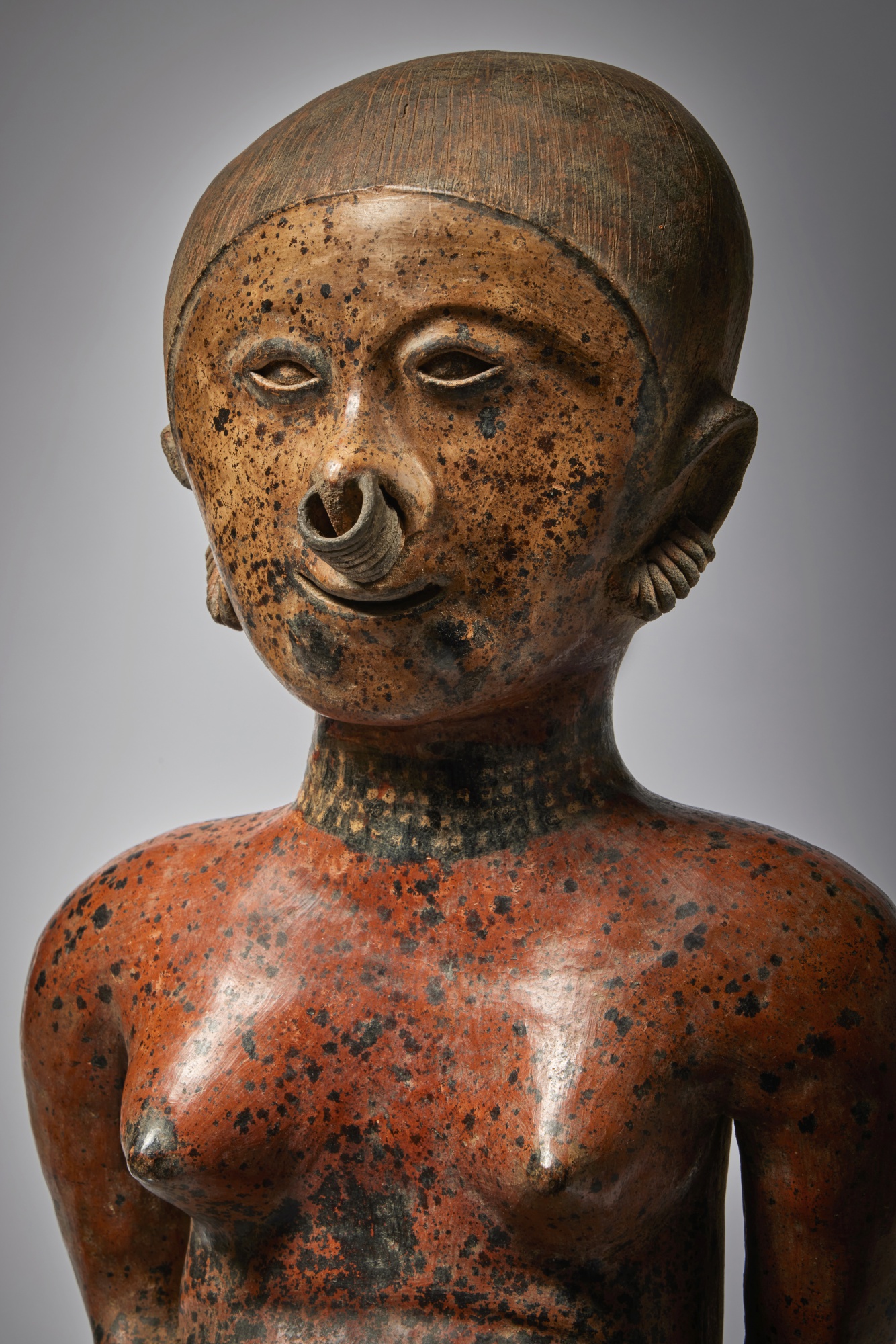 Large Nayarit Seated Female Figure