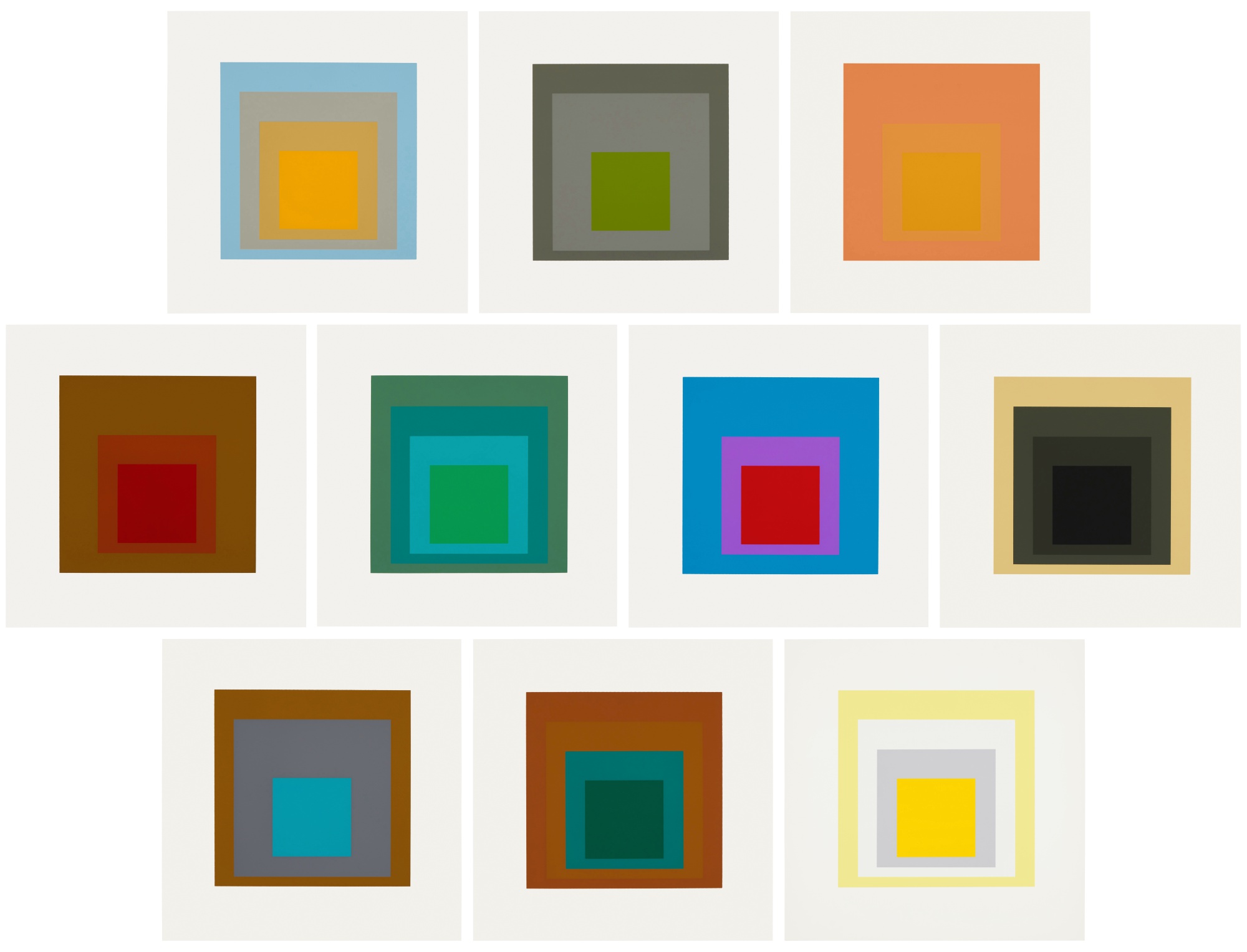 Josef Albers — Homage to the Square: Ten Works (Danilowitz 156)