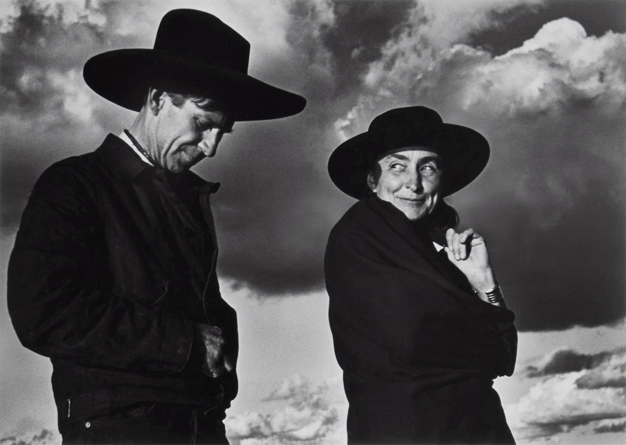 Ansel Adams — ‘Georgia O’Keeffe and Orville Cox, Canyon de Chelly National Monument, Arizona’