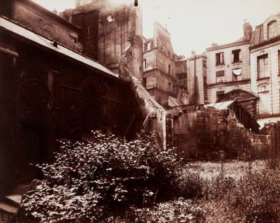 Coin de l'ancien Hôtel-Dieu et Église Saint-Julien-le-Pauvre