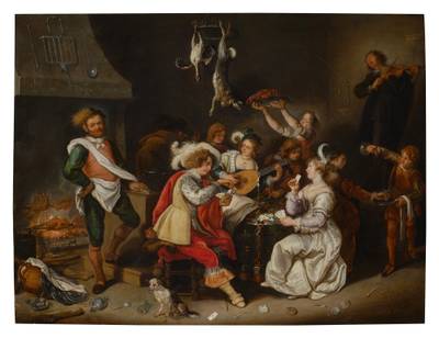 Merry Company in a Tavern Interior