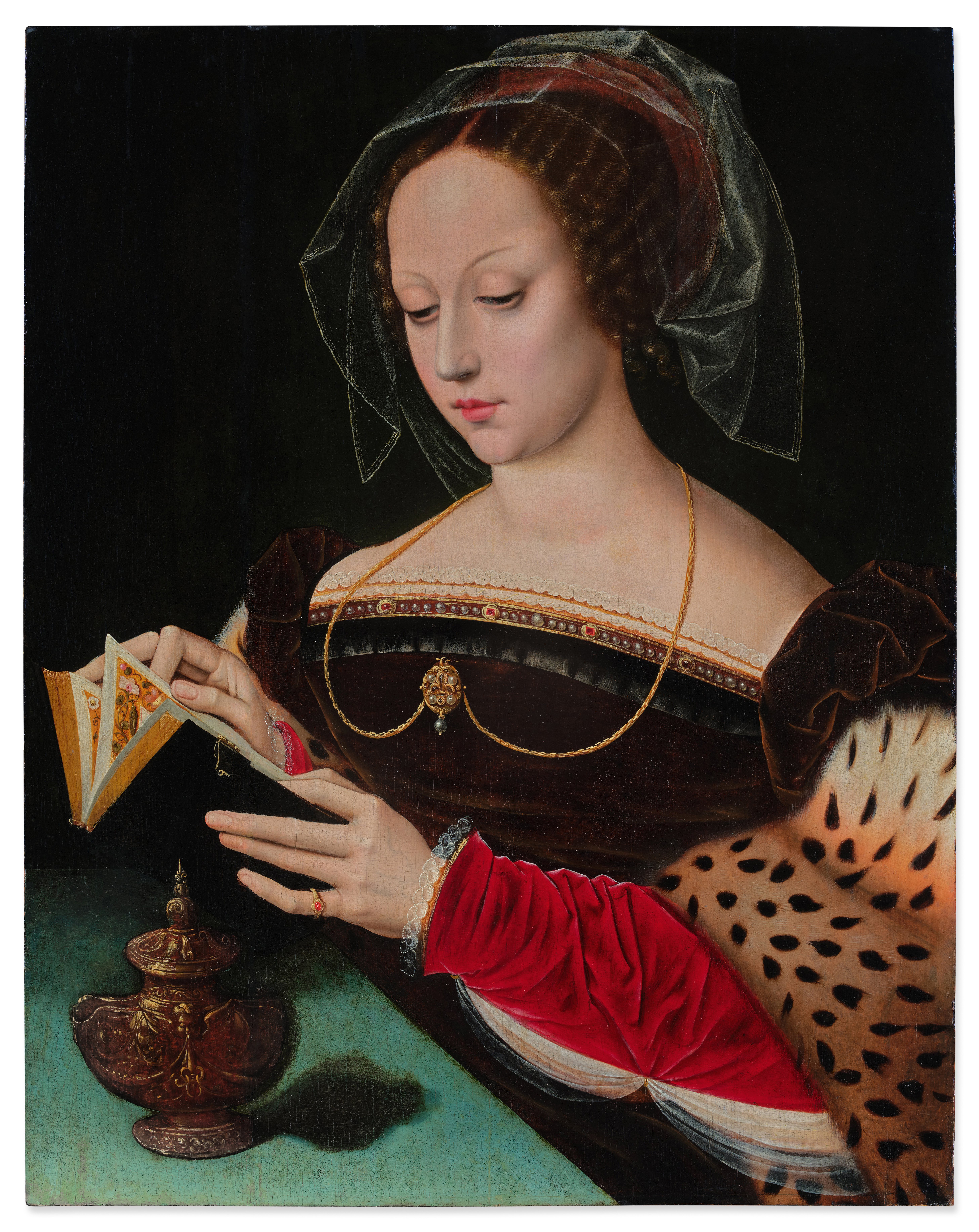 Ambrosius Benson — Saint Mary Magdalene Reading an Illuminated Manuscript