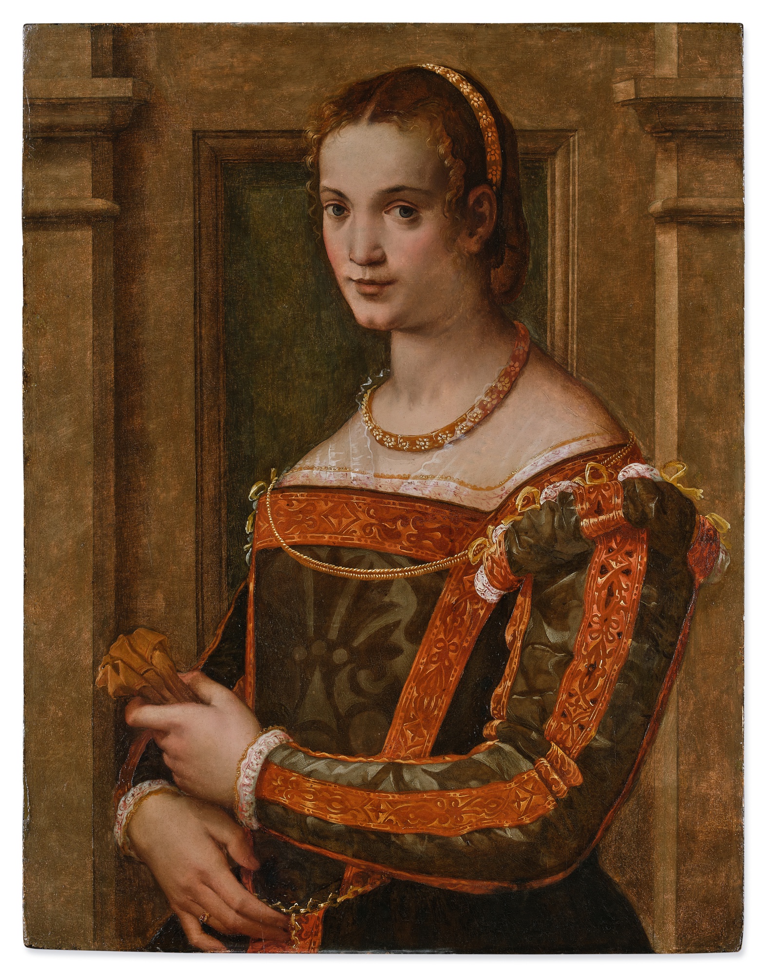 Michele Tosini, called Michele di Ridolfo del Ghirlandaio — Portrait of a Florentine Noblewoman