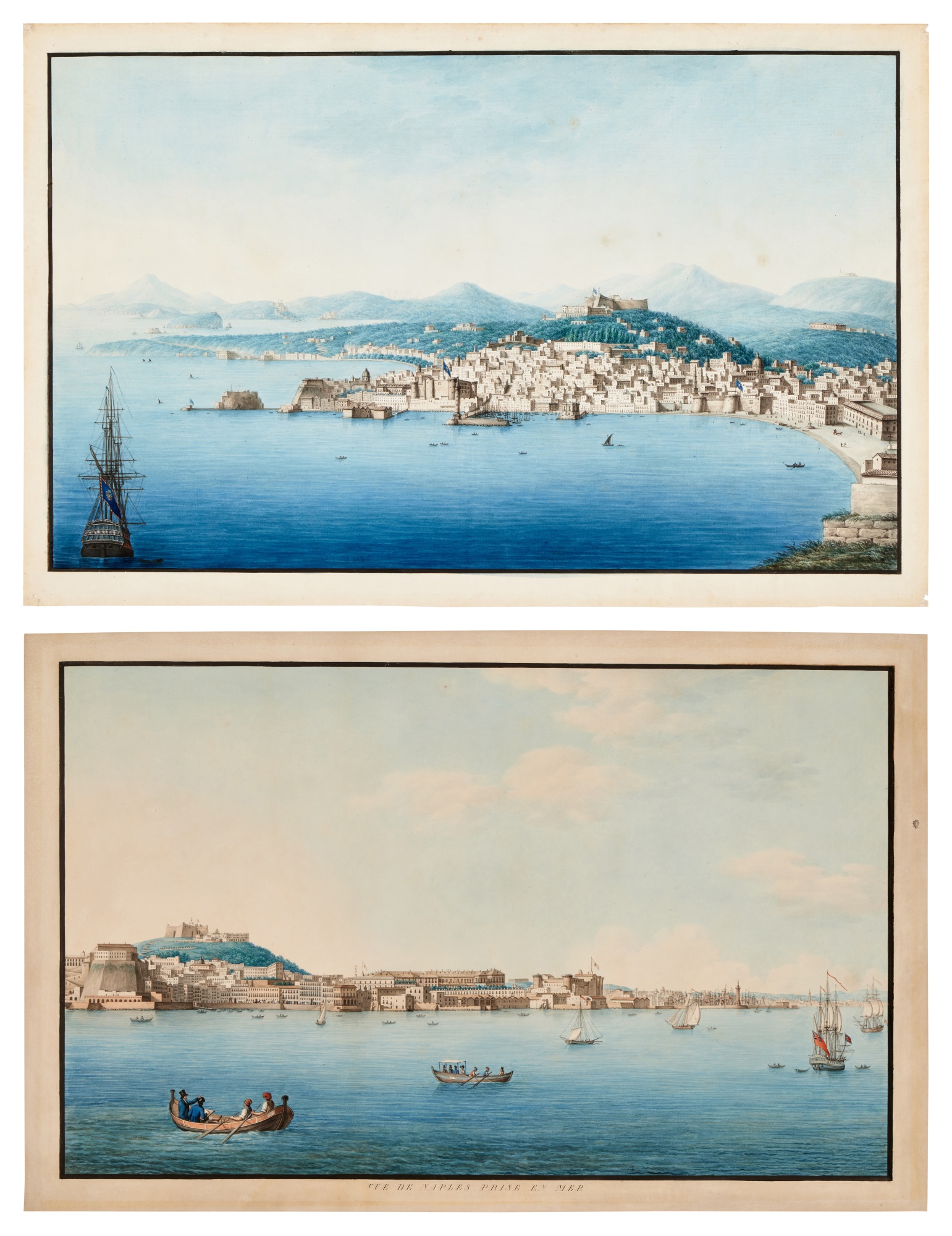 Unknown — A Pair of Views of Naples