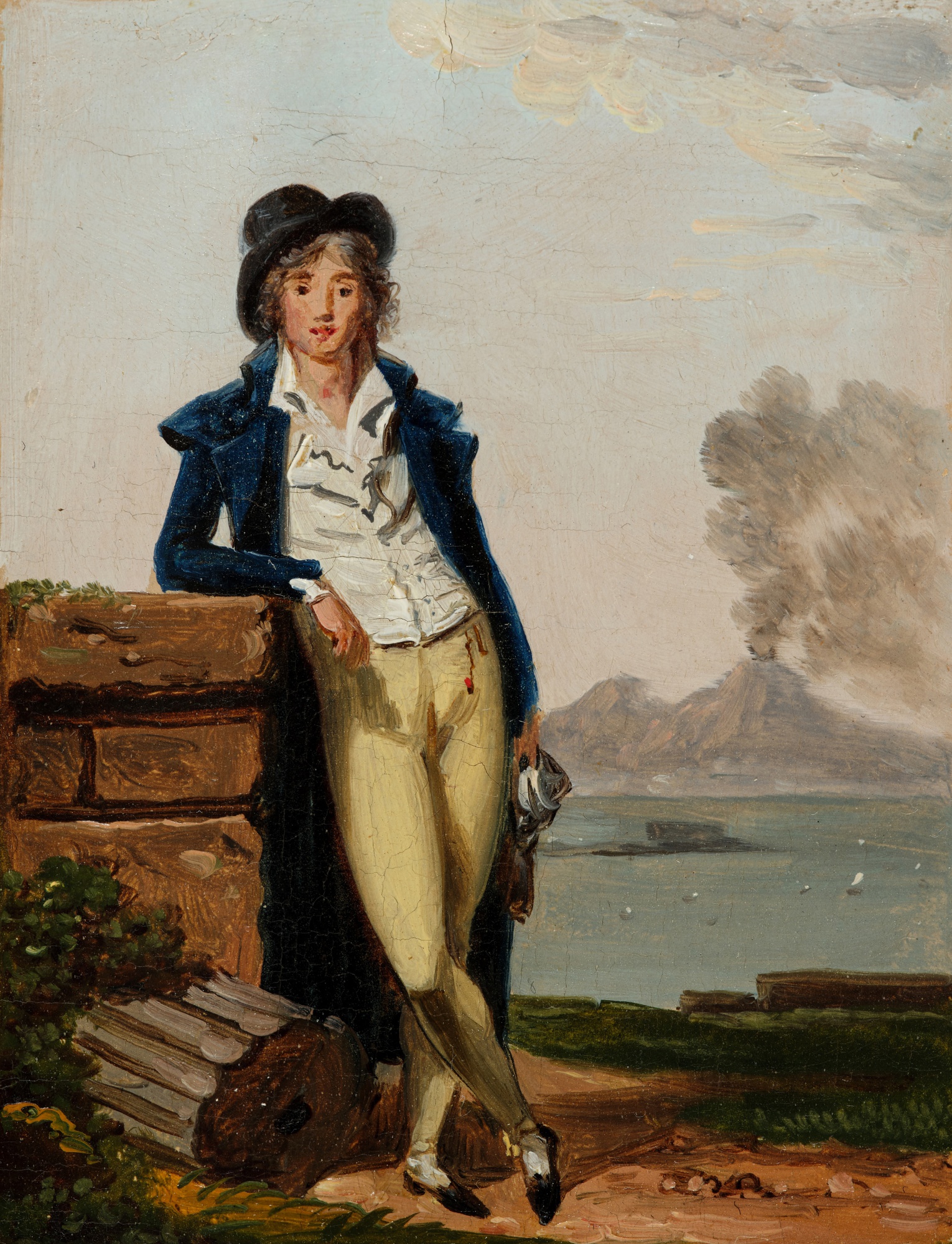 Portrait of a Young Man with Mount Vesuvius Beyond