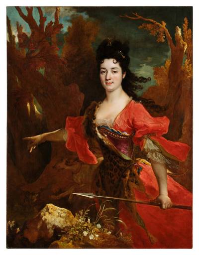 Portrait of Jeanne-Marie de Sacconin de Pravieux as Diana