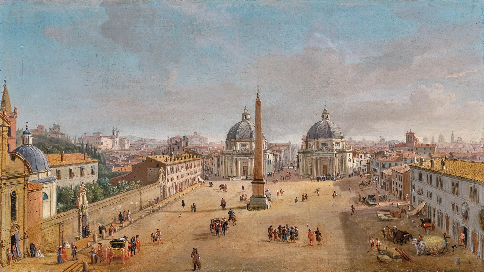 Gaspar van Wittel, called Vanvitelli — Rome, A View of the Piazza del Popolo