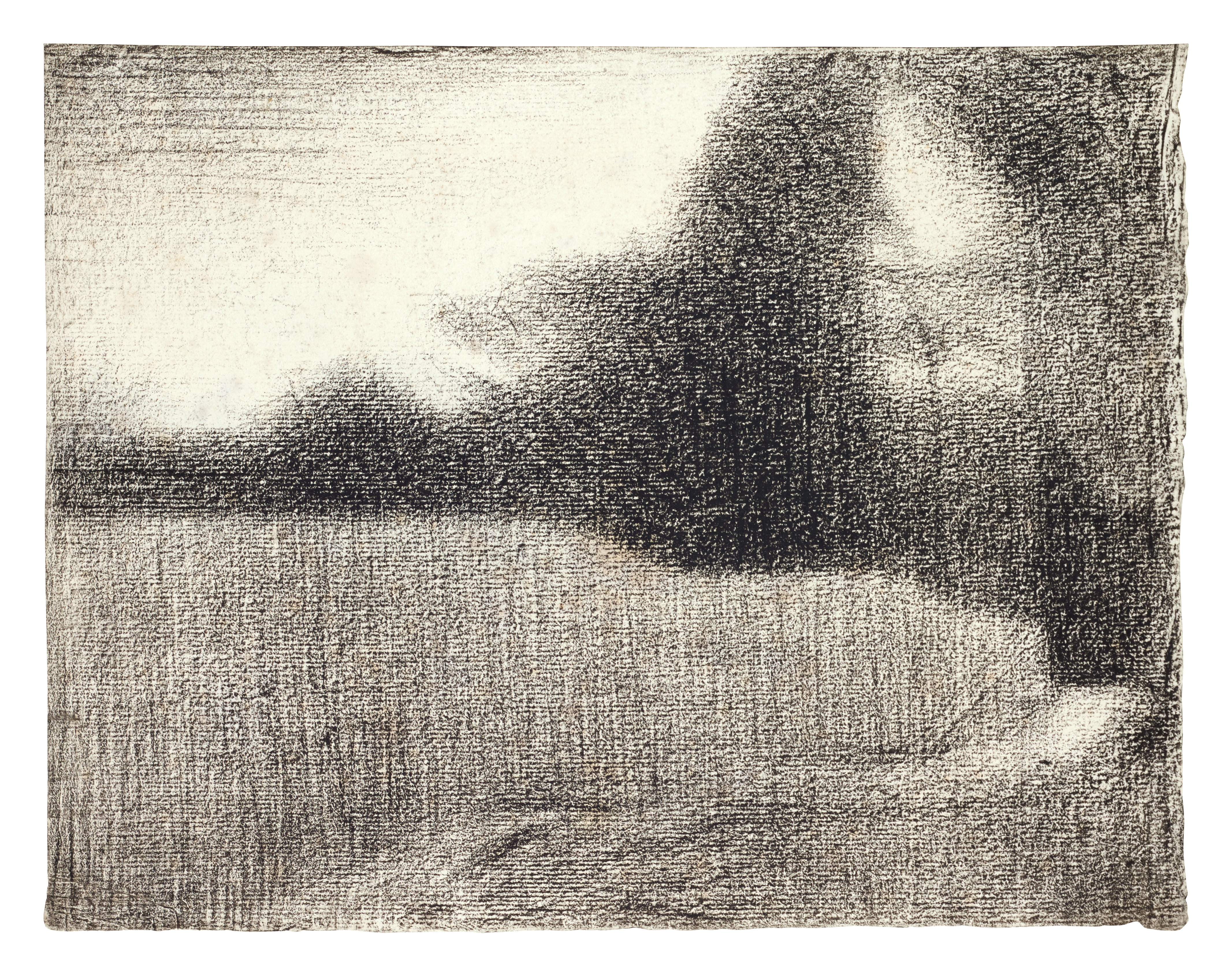 Blé et arbres (Le Champ de blé) (recto); Portrait de Félix Fénéon (verso)