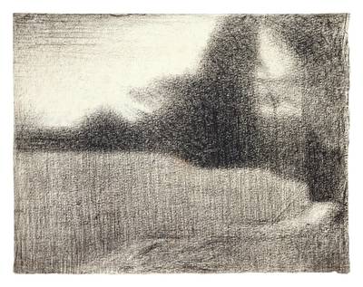 Blé et arbres (Le Champ de blé) (recto); Portrait de Félix Fénéon (verso)