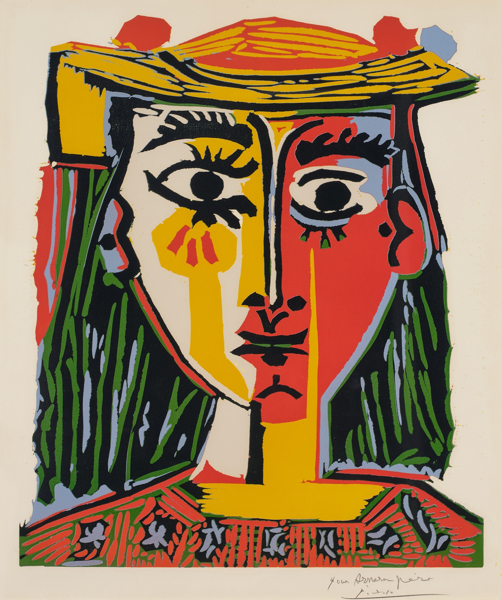 Pablo Picasso — Buste de femme au chapeau (Bloch 1072; Baer 1318)