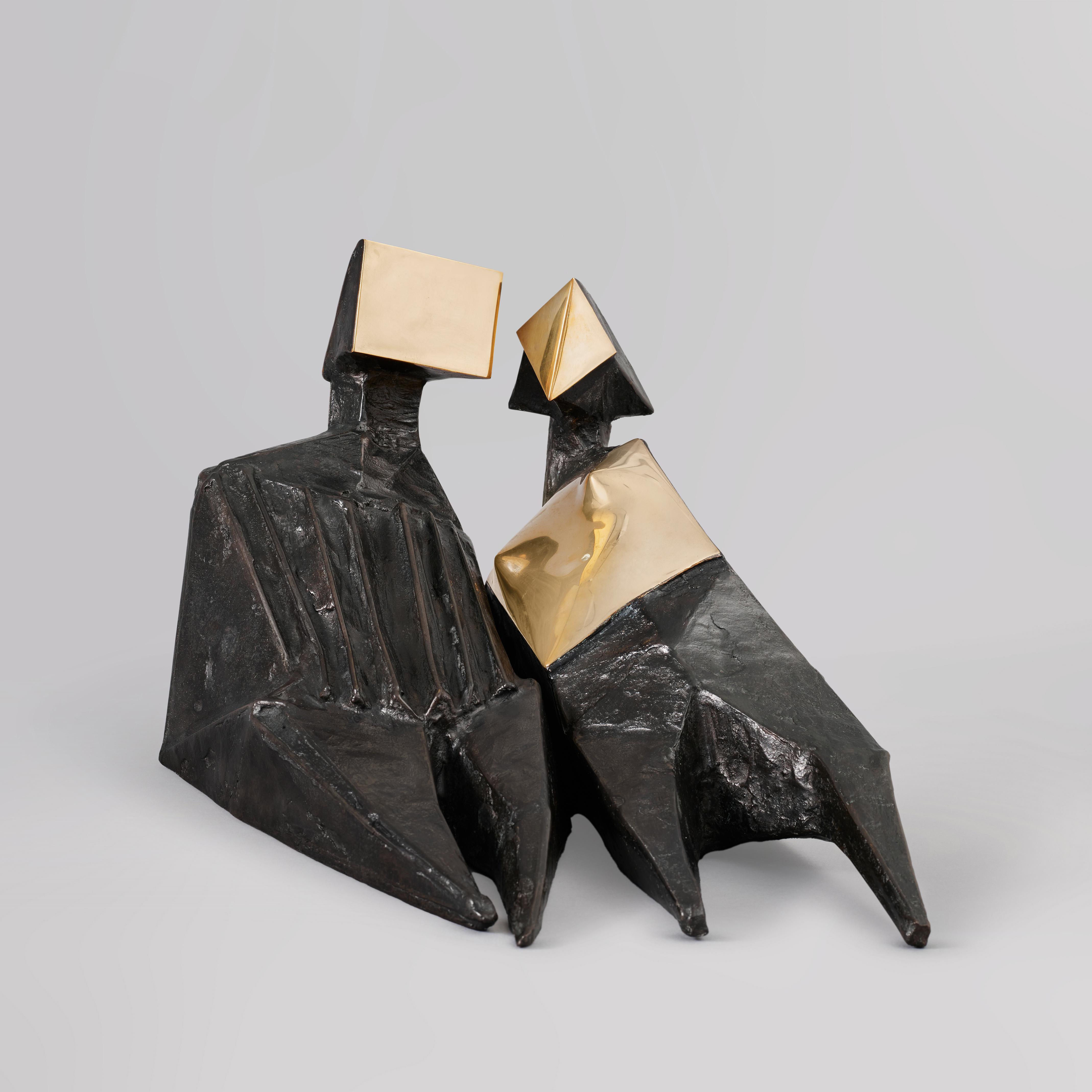 Unknown — Pair of Sitting Figures VII