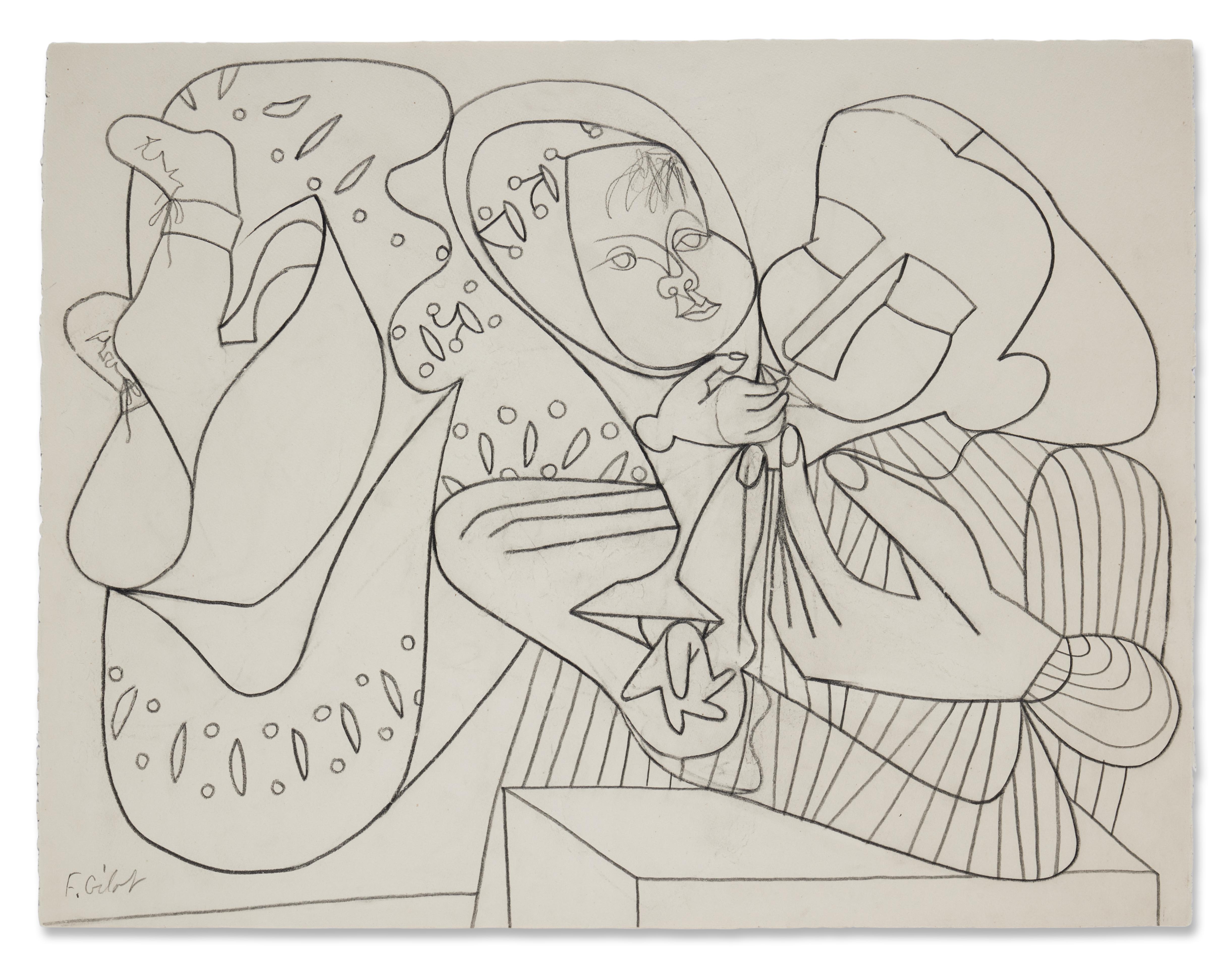 Françoise Gilot — Le Baiser 