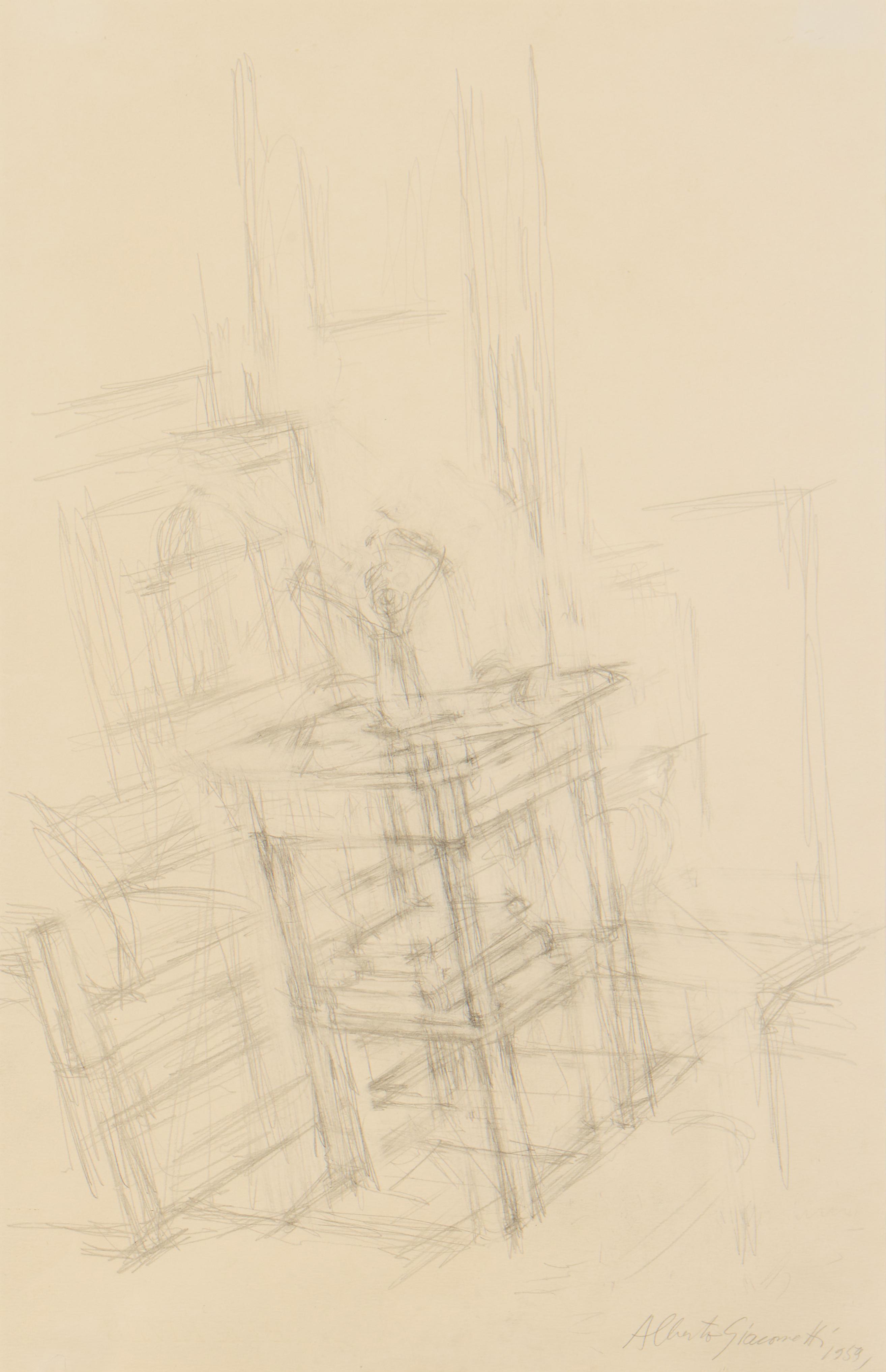 Alberto Giacometti — Intérieur à Maloja 