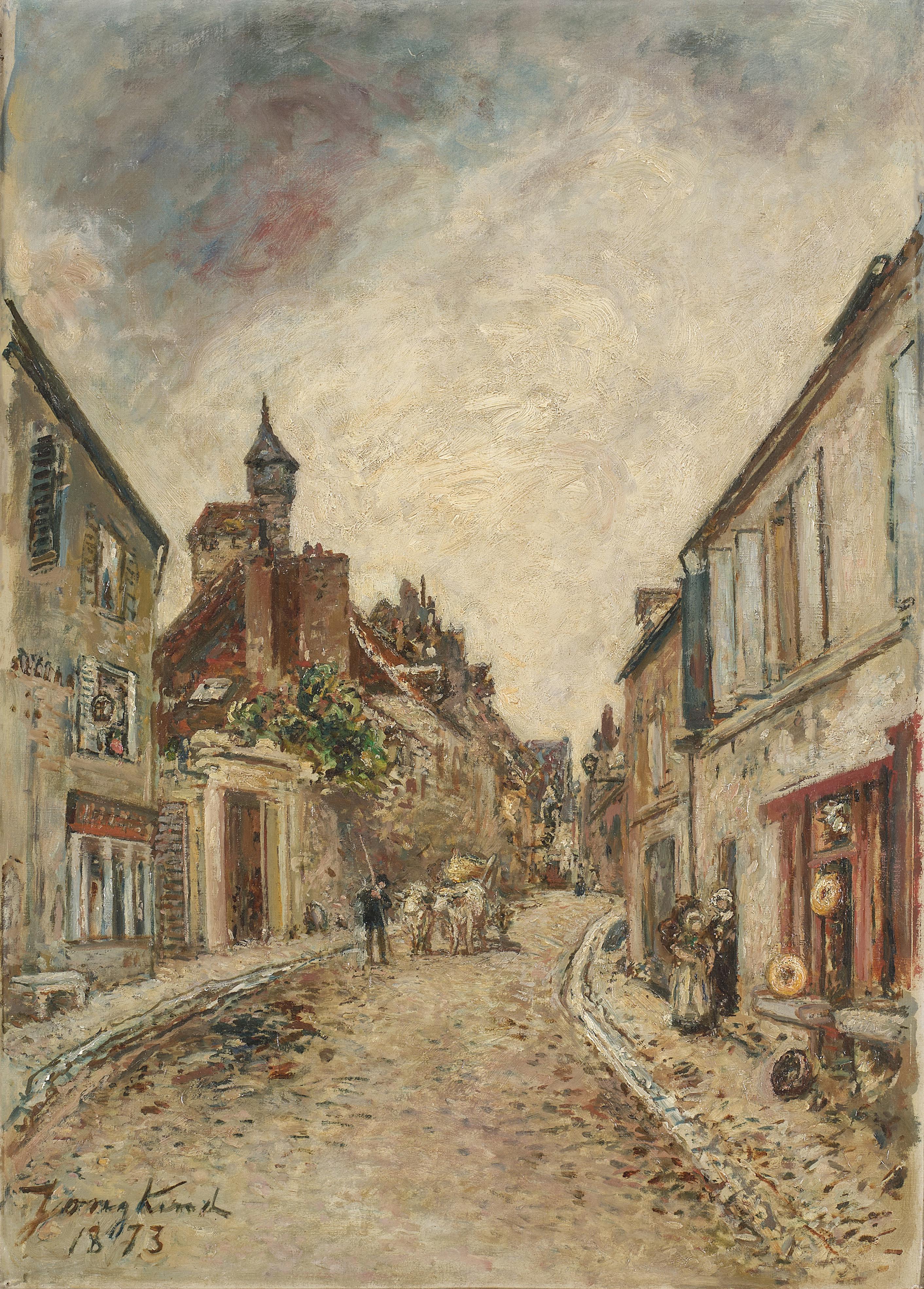La Rue Creuse, au coin de la rue Formorigny, Nevers