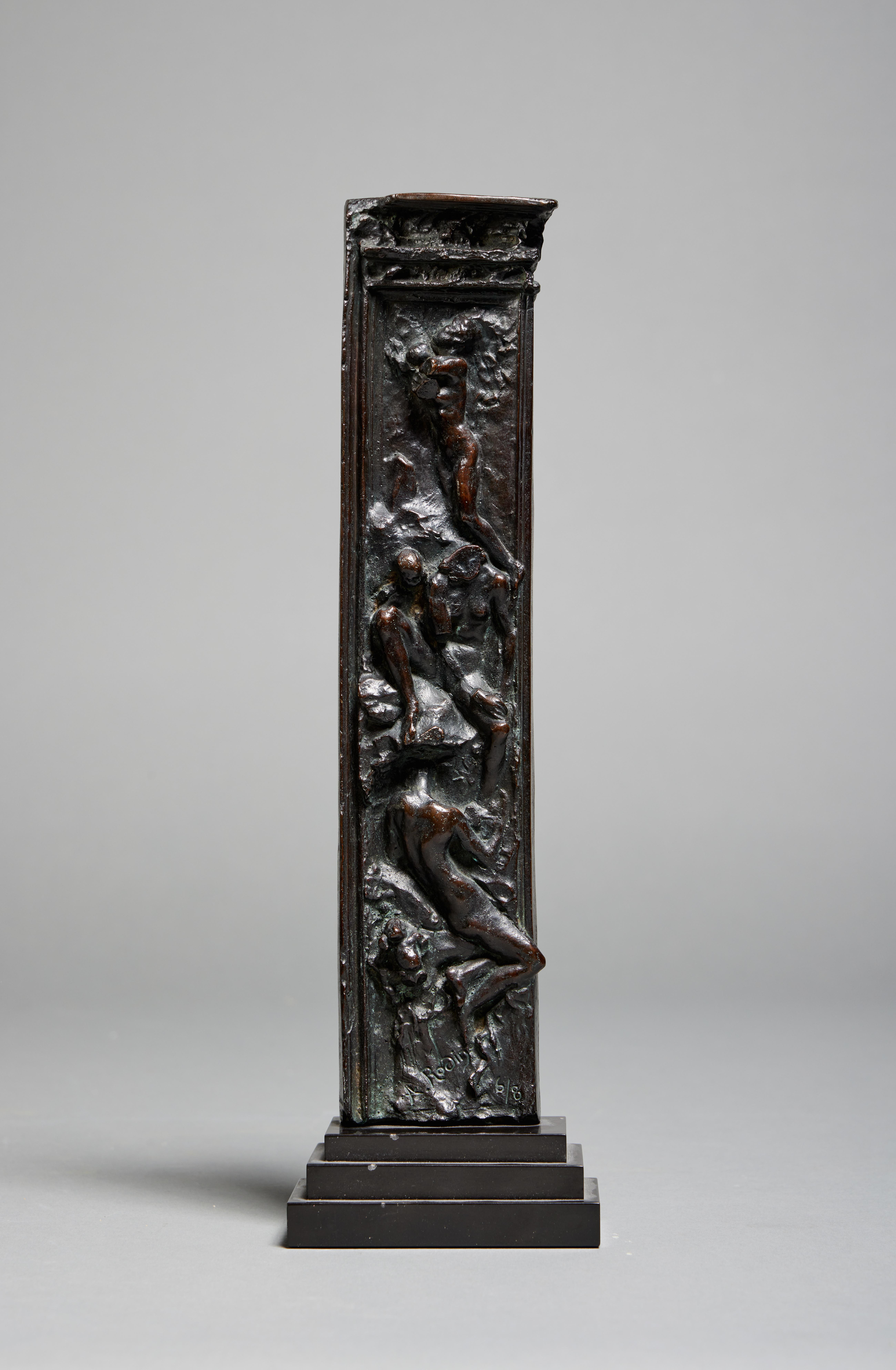 Auguste Rodin — Pilastre droit de la "Porte de l'Enfer," partie médiane, réduction