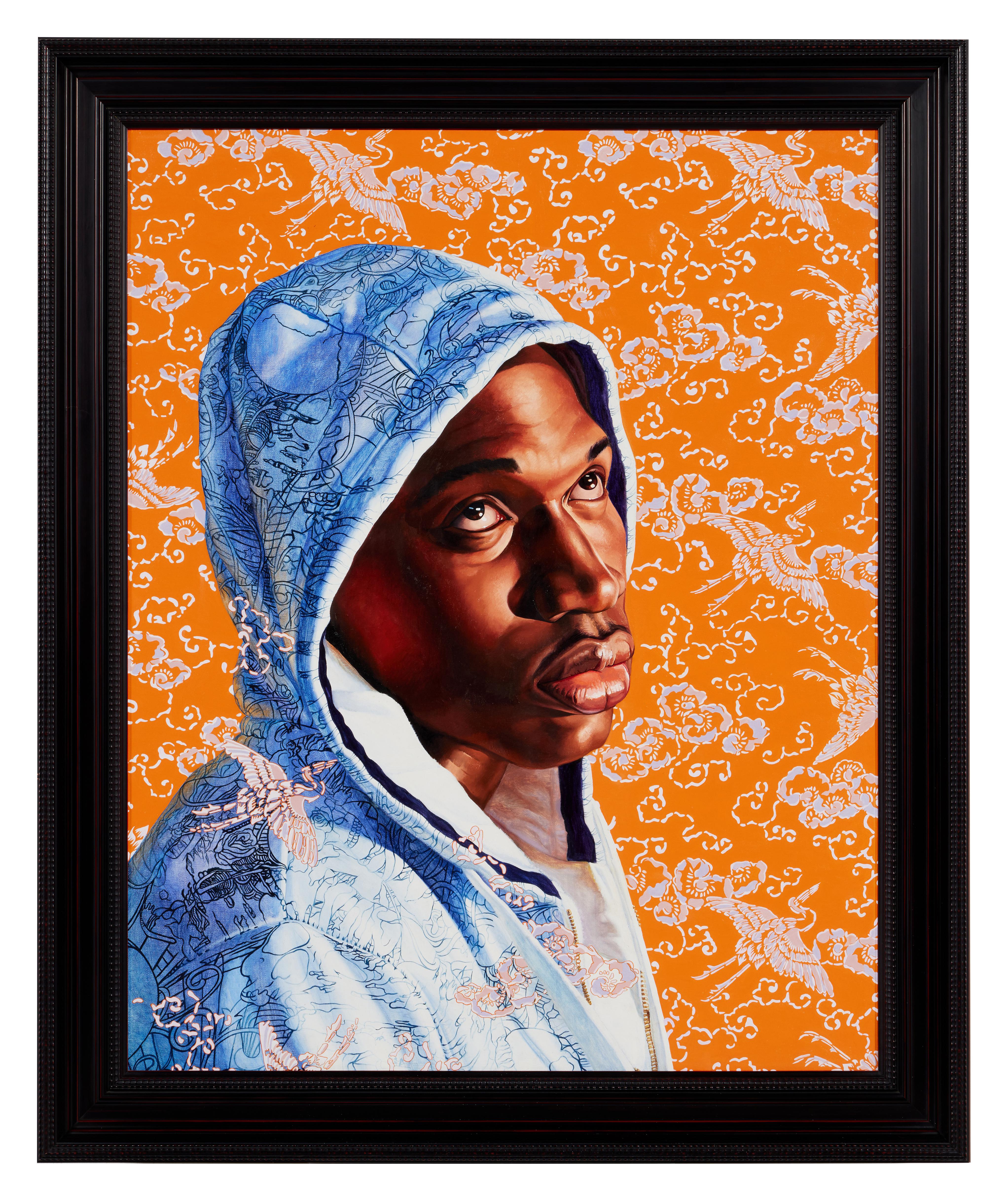 Kehinde Wiley — Head of a Young Girl Veiled and Crowned with Flowers after Julien