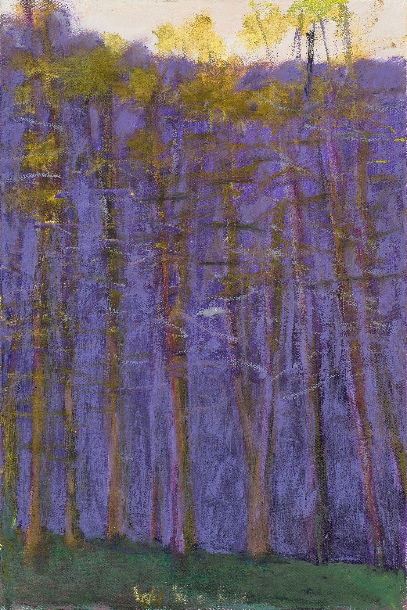 Wolf Kahn — Involved with Purple