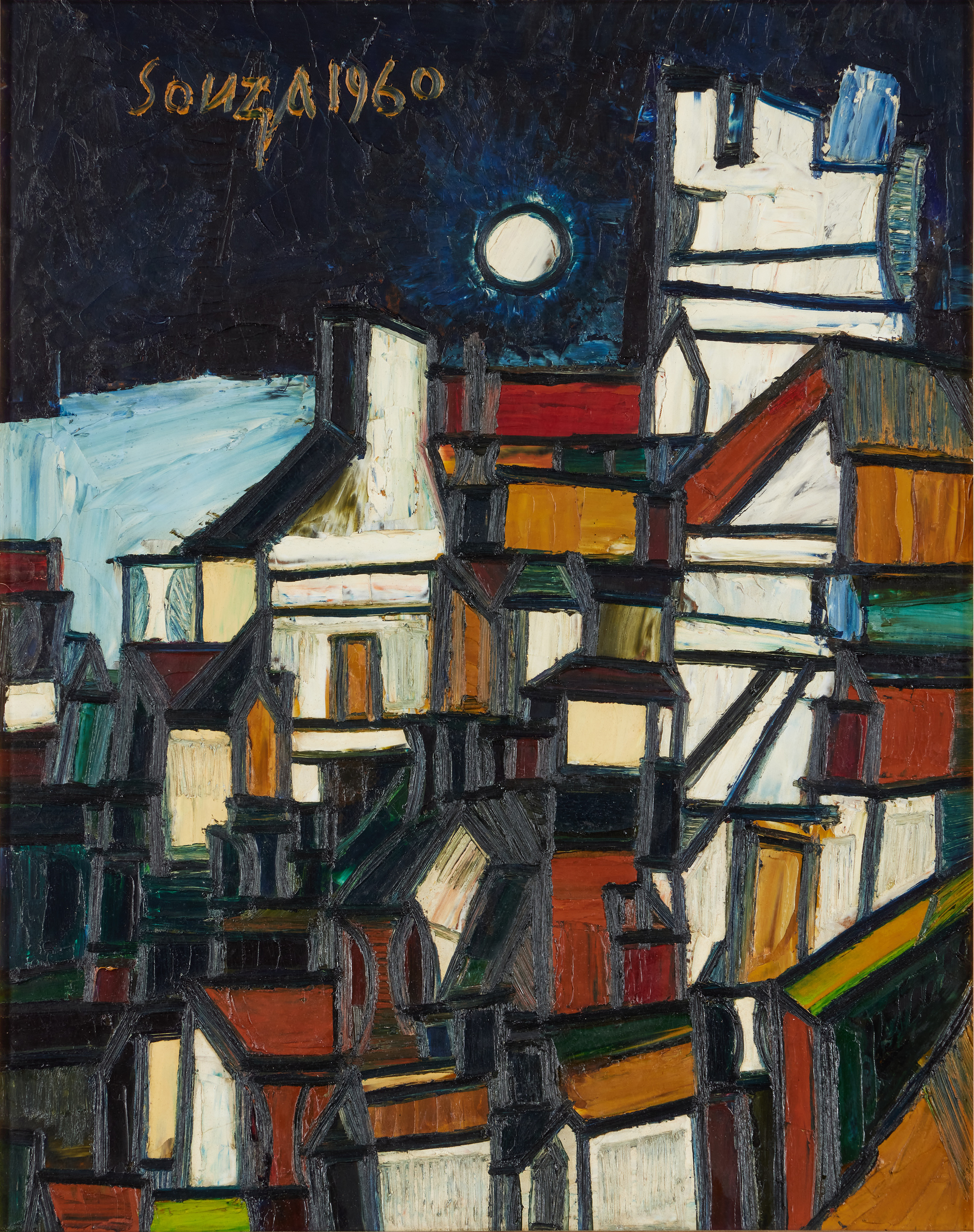 Houses in Moonlight