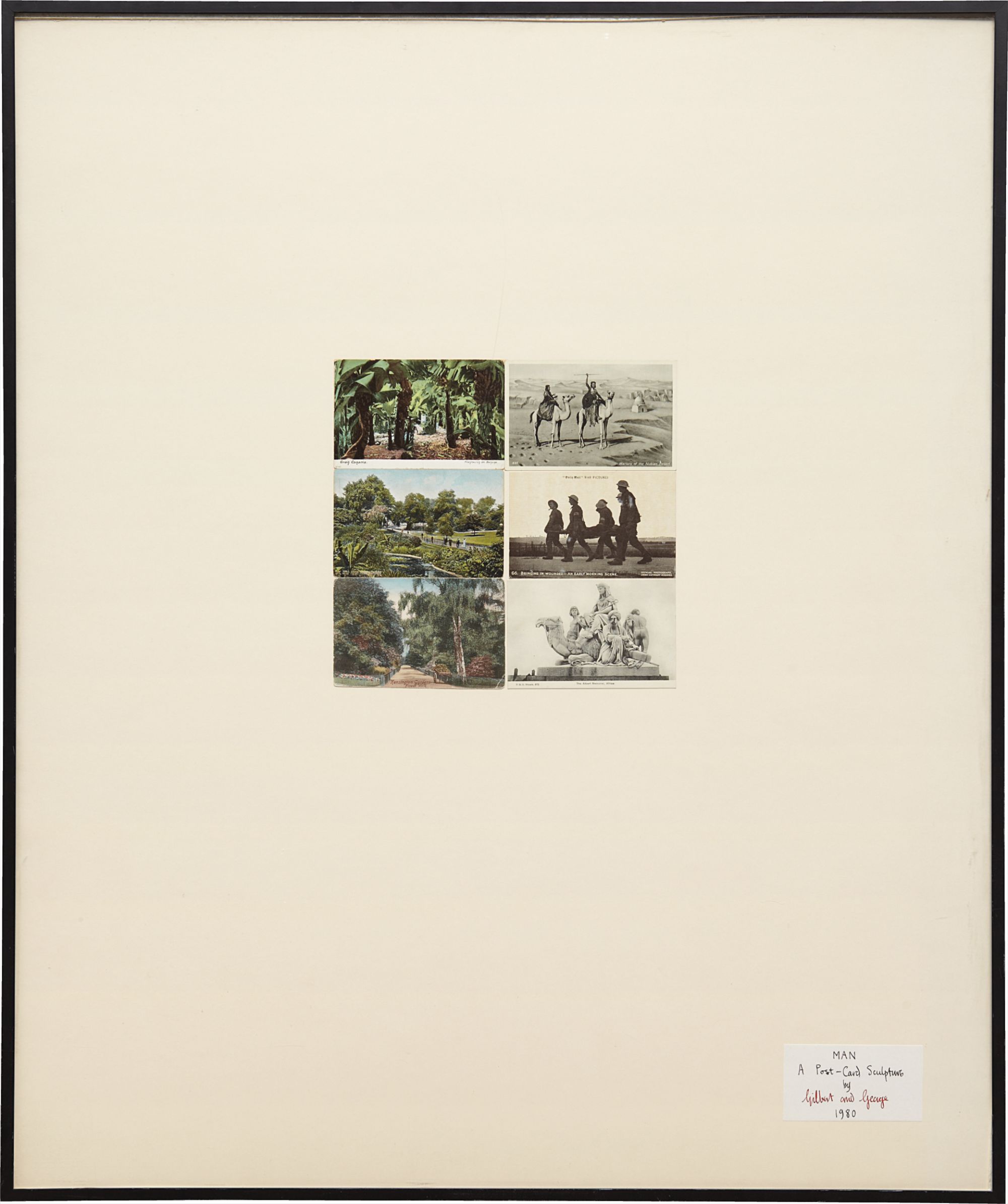 Gilbert — Man (A Post-Card Sculpture)