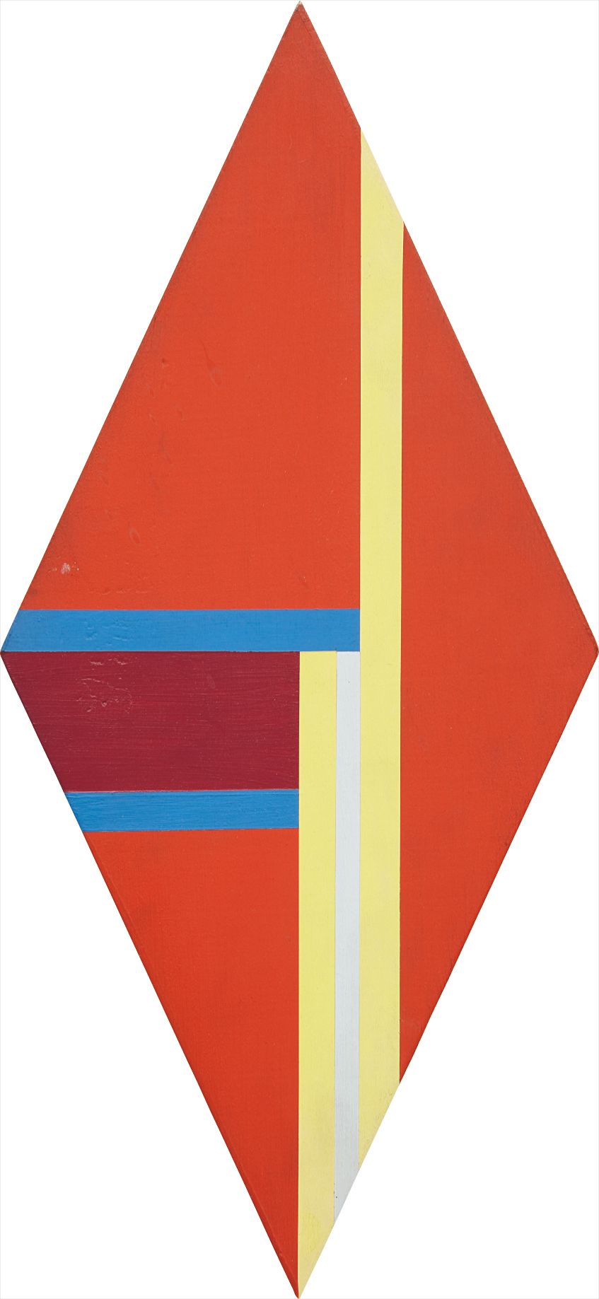 Rhomb in Red, Yellow and Blue