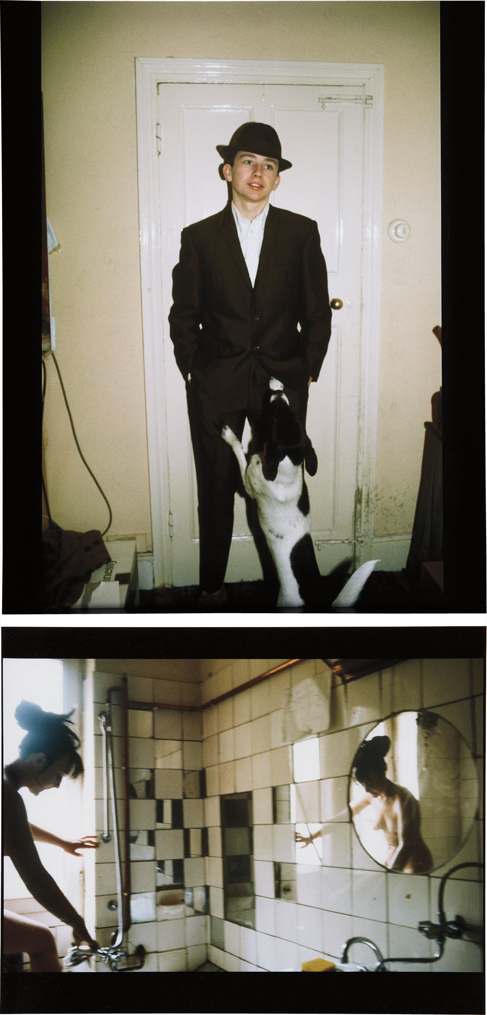 Nan Goldin — Two Works: i) Mod Kid with Dog, London, 1980; ii) Käthe in the Tub, Berlin, 1984