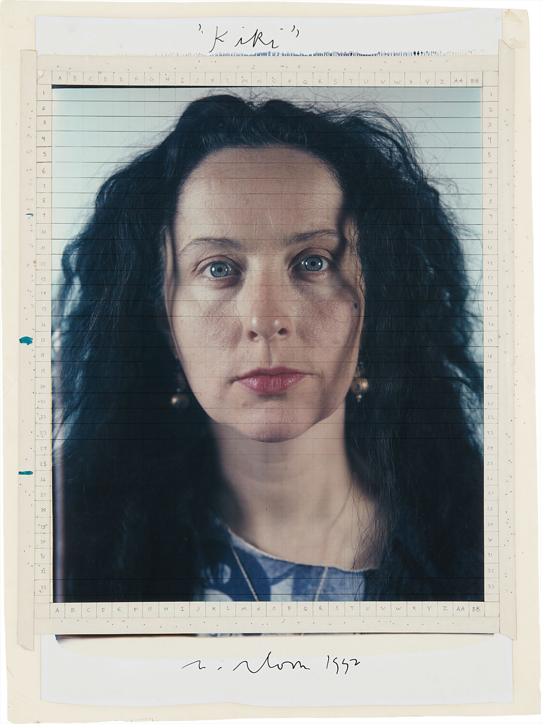 Chuck Close — Kiki (Maquette)
