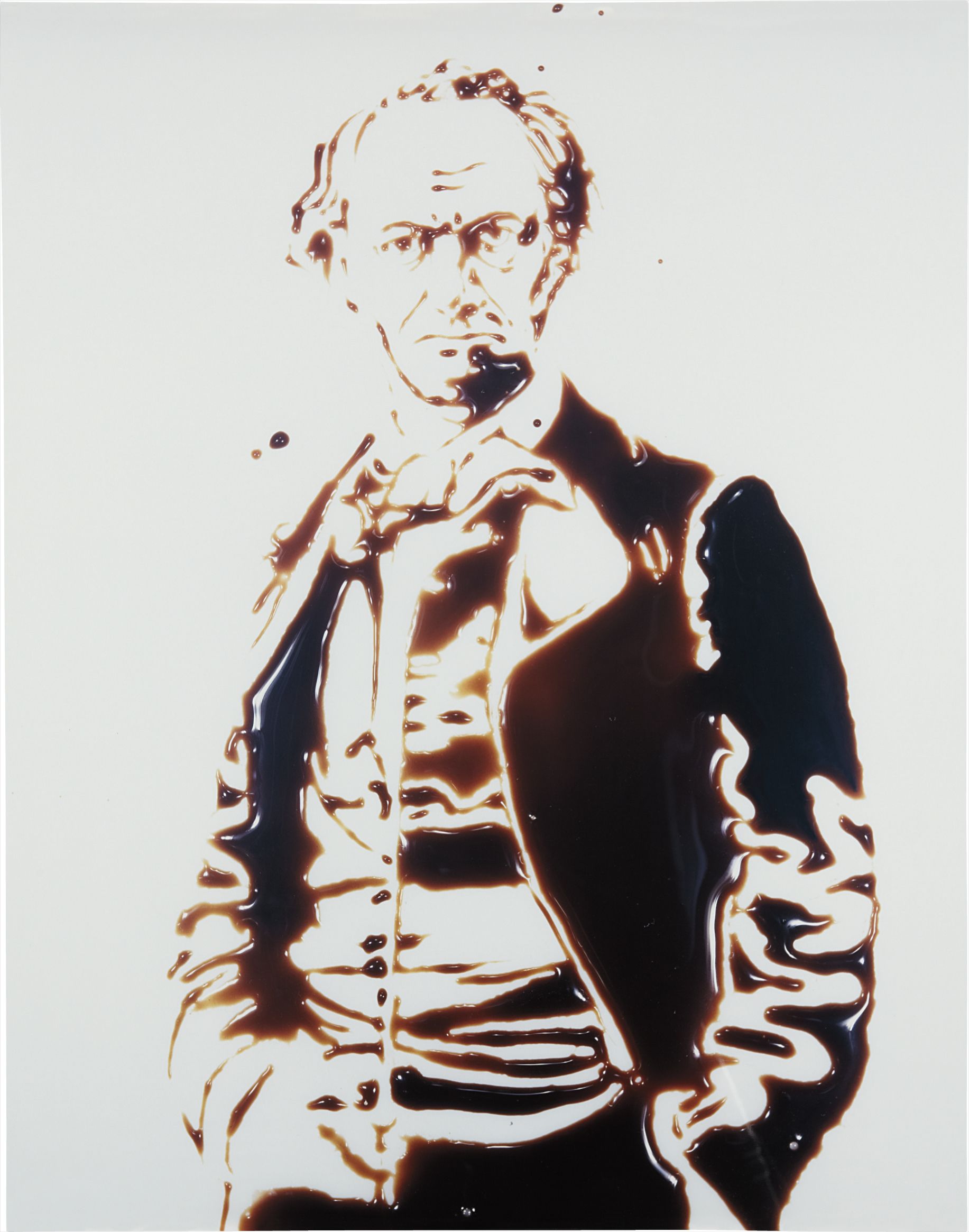 Vik Muniz — Charles Baudelaire (from Pictures of Chocolate)