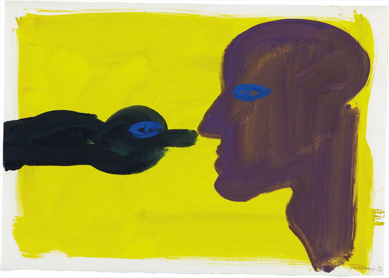 Rainer Fetting — Boy and Bird