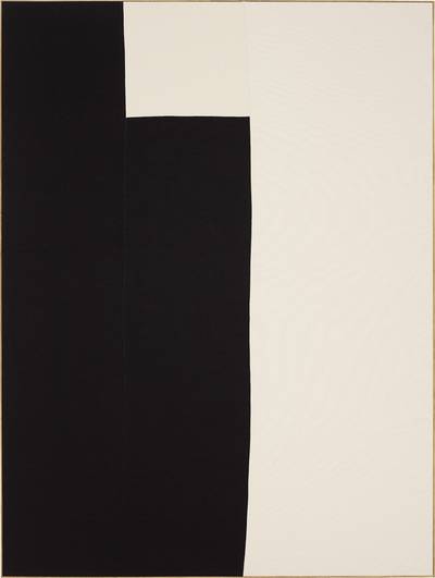 "I now see the loom as a canvas printer—as with a printer, there is error involved, those errors in the canvas become the gestures and the artist's hand and mark making." Ethan Cook, 2014