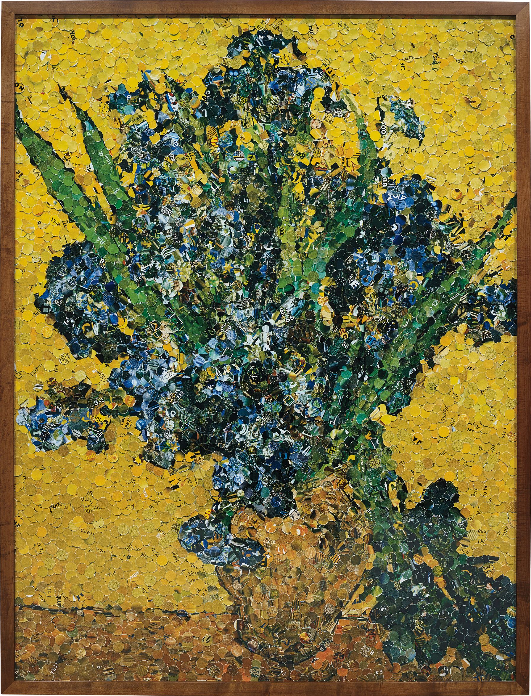 Vik Muniz — Irises, after Van Gogh (from Pictures of Magazines)