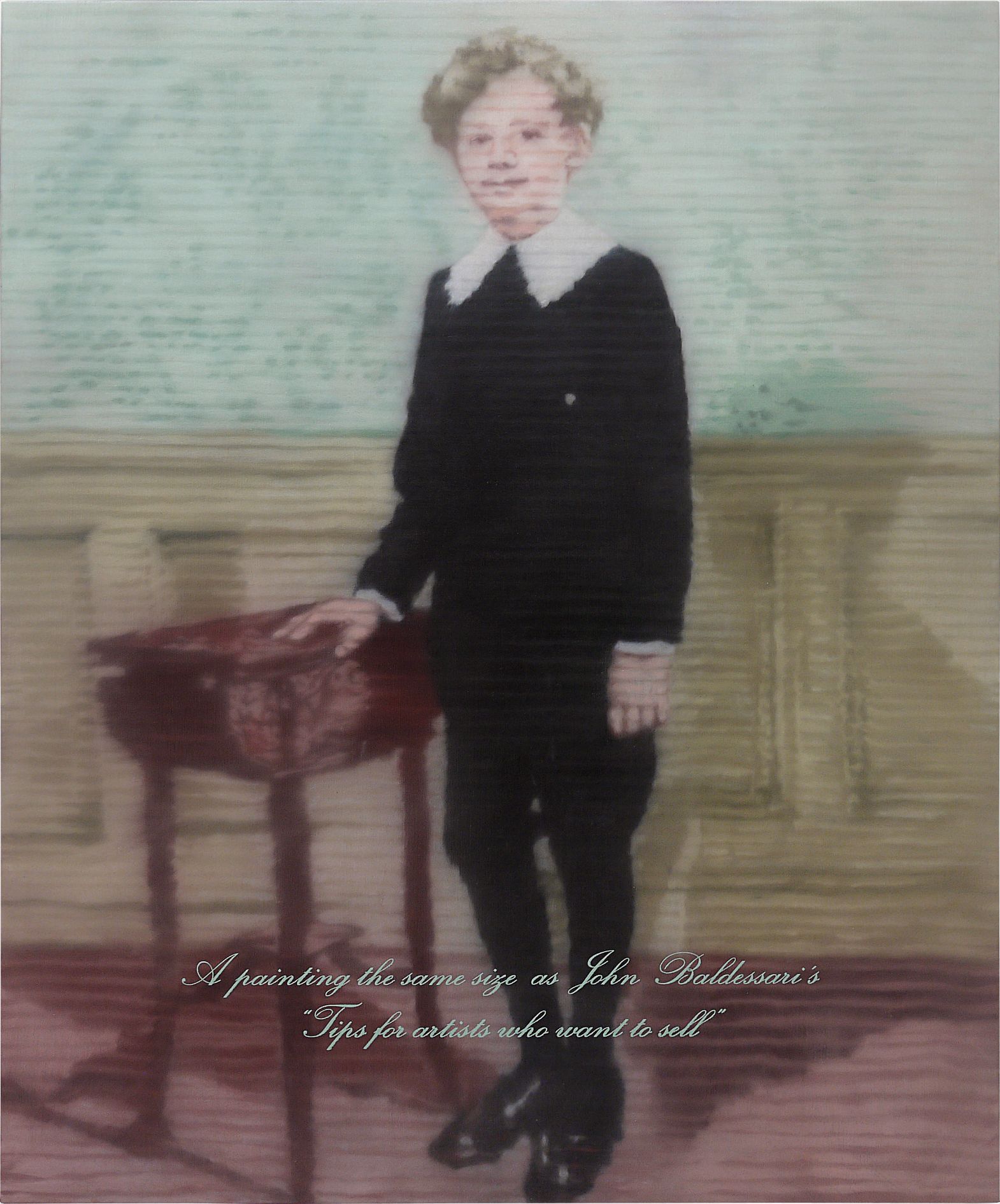 Raúl Cordero — A painting the same size as John Baldessari's "Tips for artists who want to sell"